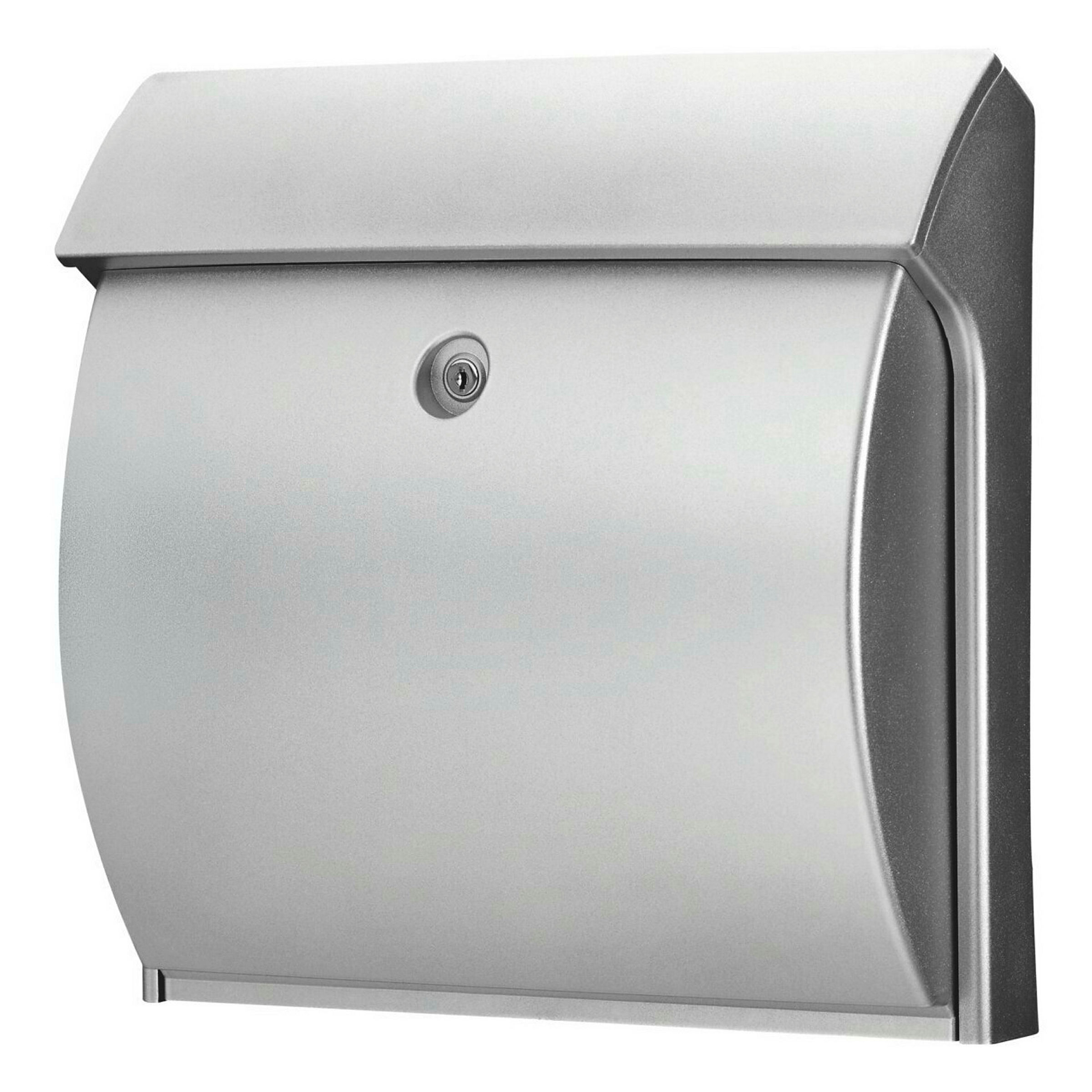 Kunststoff-Briefkasten Classico 4932 Si silber