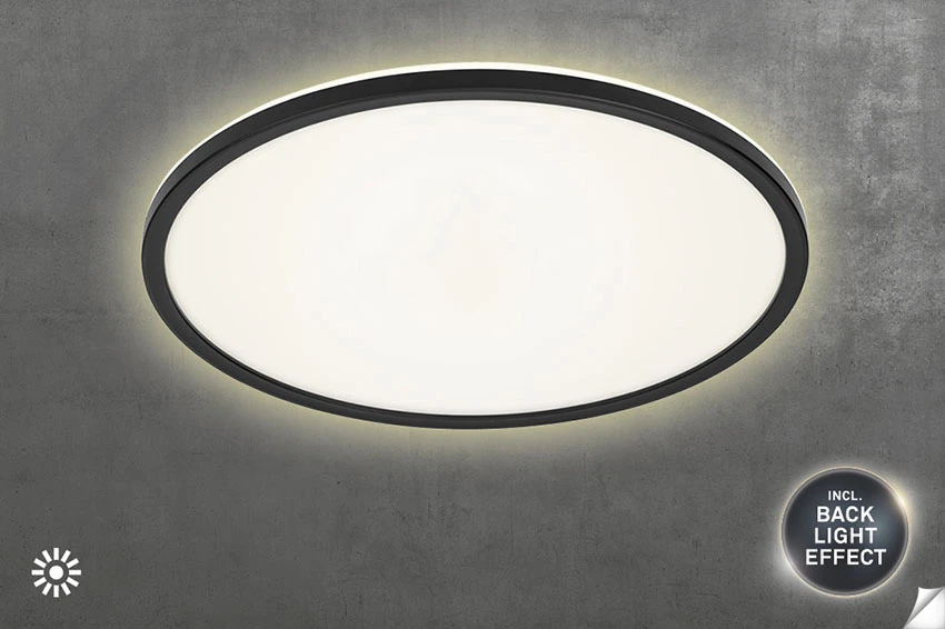 Ultraflaches LED Panel mit LED Backlight,schwarz, 1xLED/22W