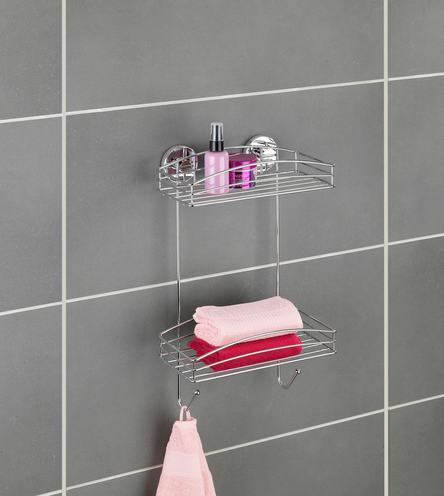 Vacuum-Loc Wandregal 2 Etagen