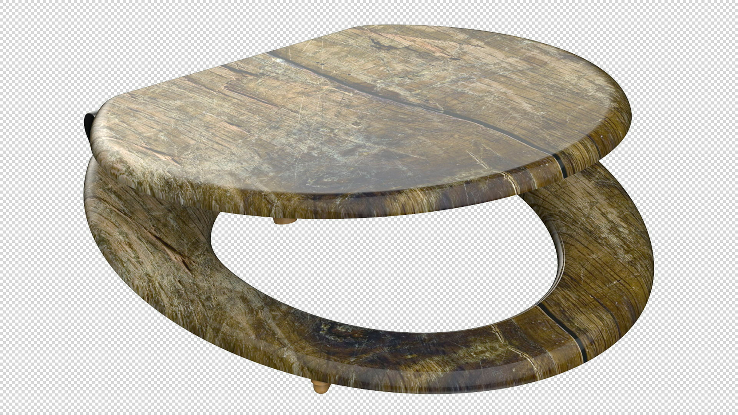 MDF WC-Sitz SOLID WOOD, mit Absenkautomatik