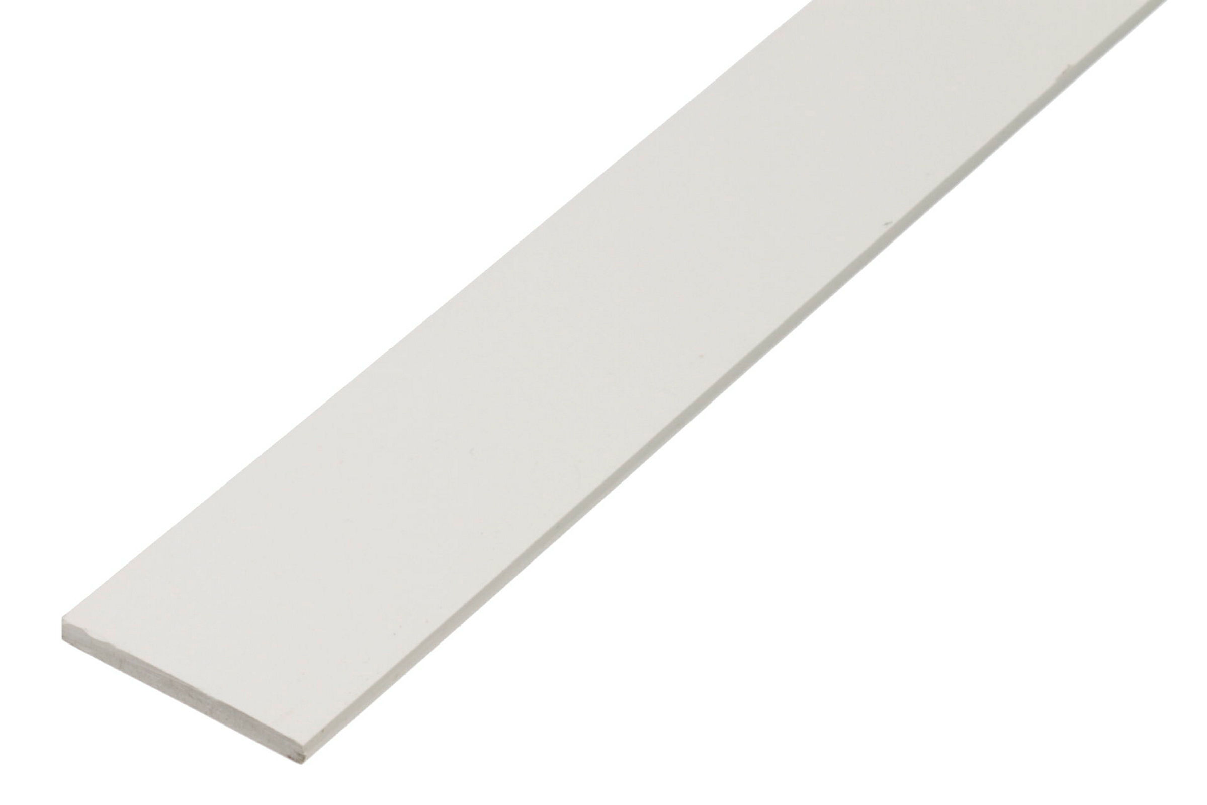 Flachstange 2m25x2 PVC weiß