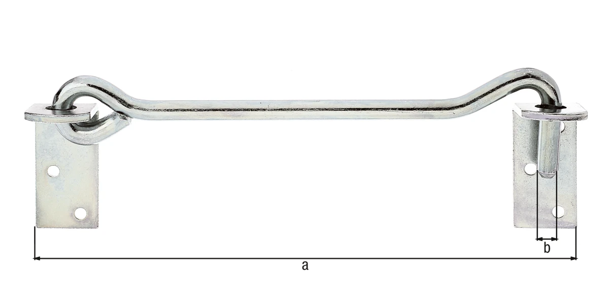 Sturmhaken mit Winkelplatten 280Ø12 verzinkt