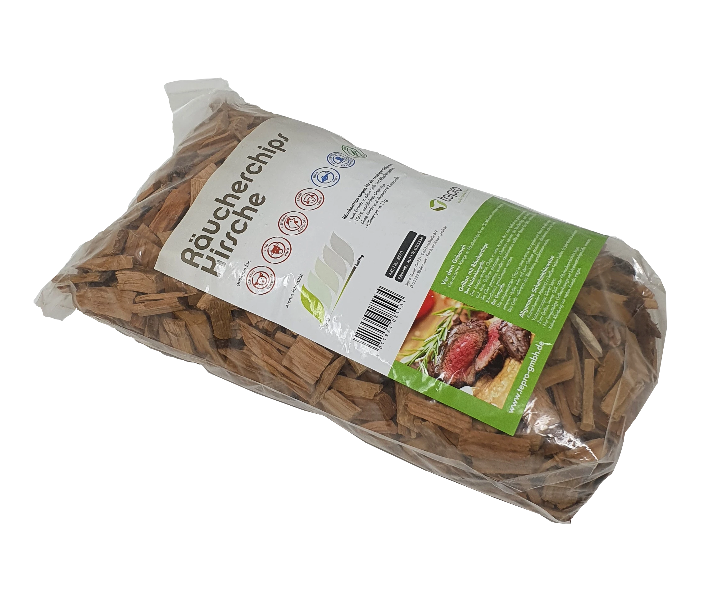 Räucherchips Kirsche Füllmenge 1 kg
