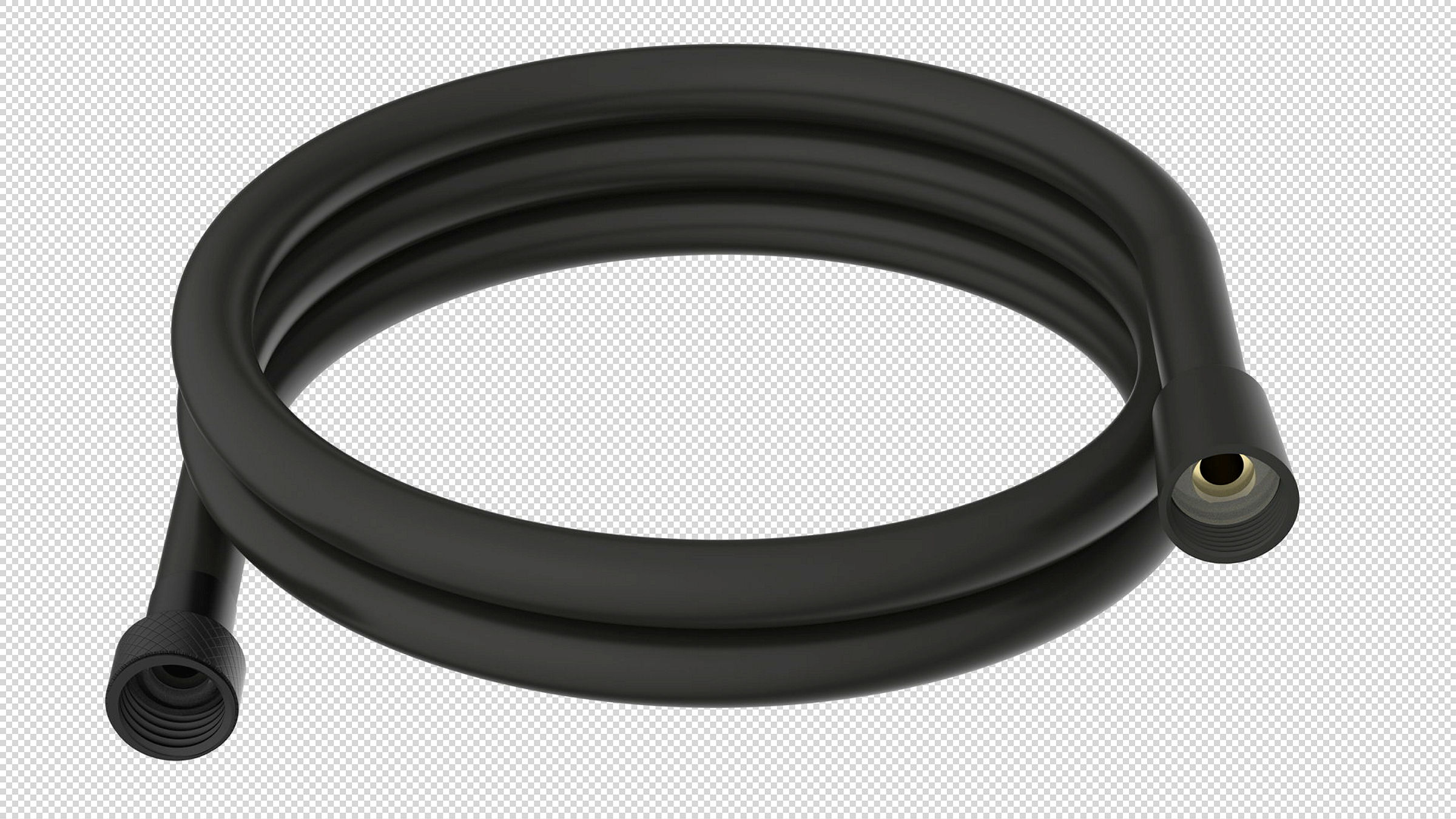 Brauseschlauch 150 cm, Kunststoff, Schwarz