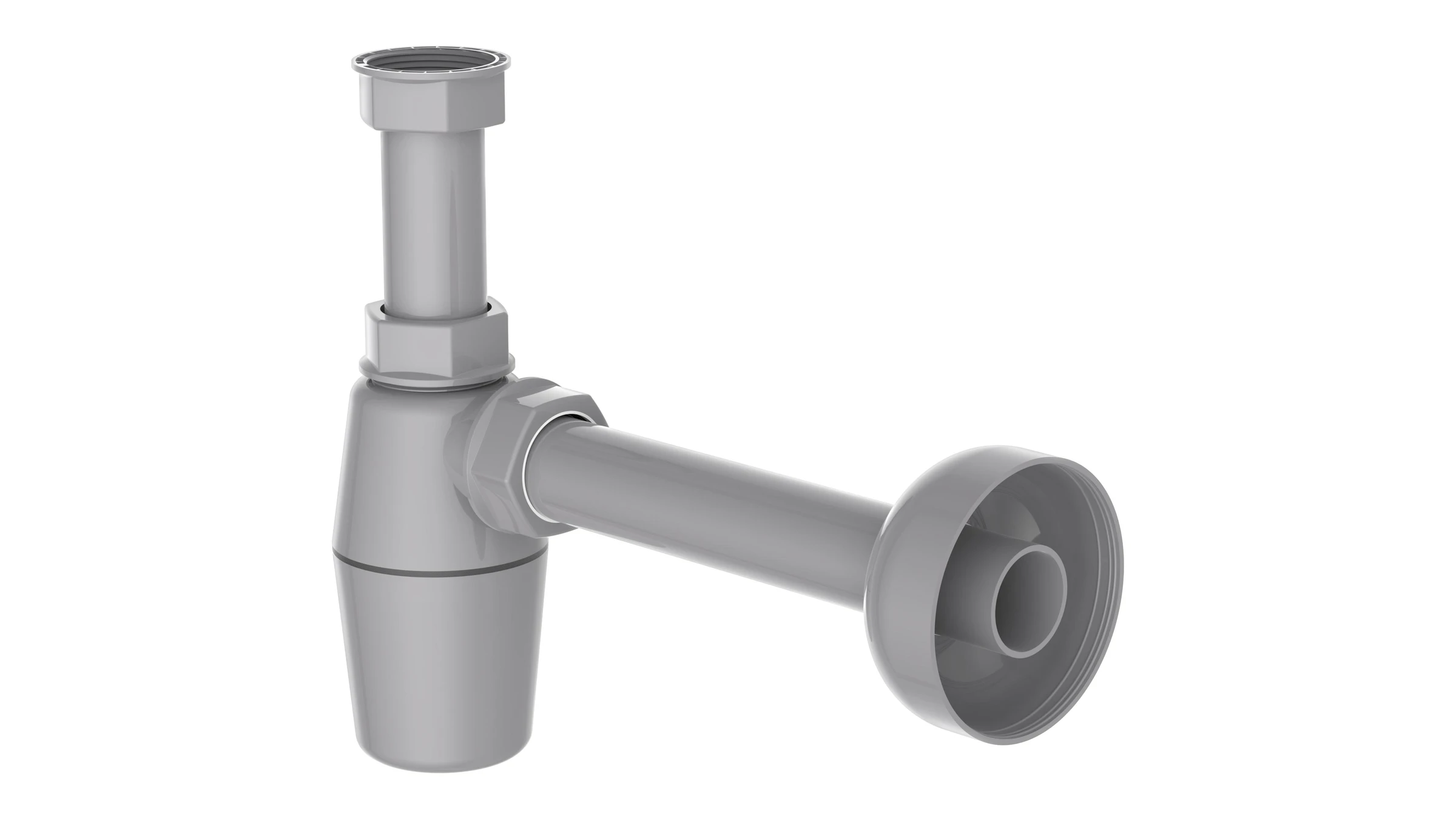 ECO-SAVE KS Flaschensiphon, Grau, 1 1/4'' x 32 mm