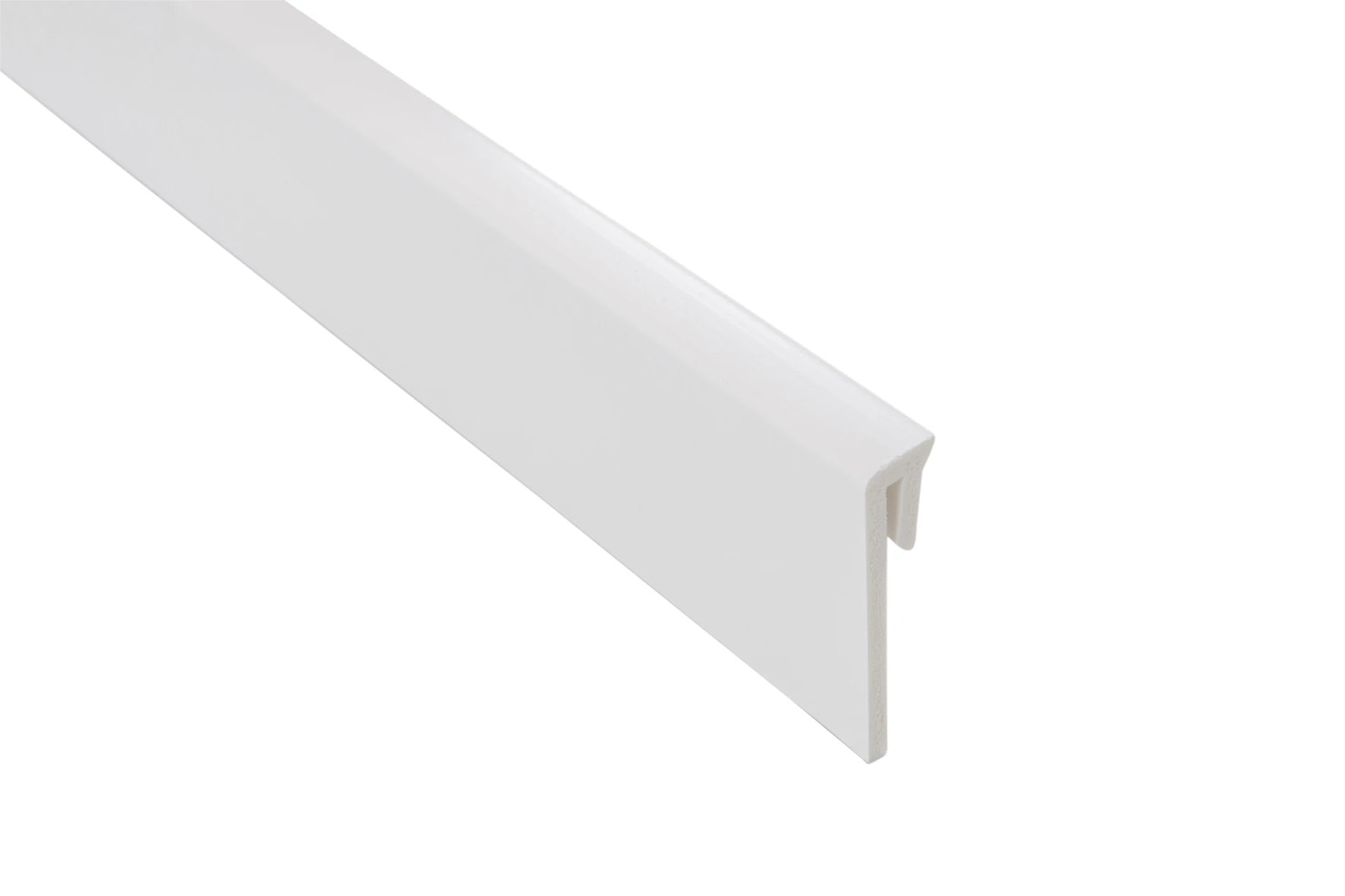Classic Fußleiste # 5076, 14x60mm, komplett mit Clips, weiß