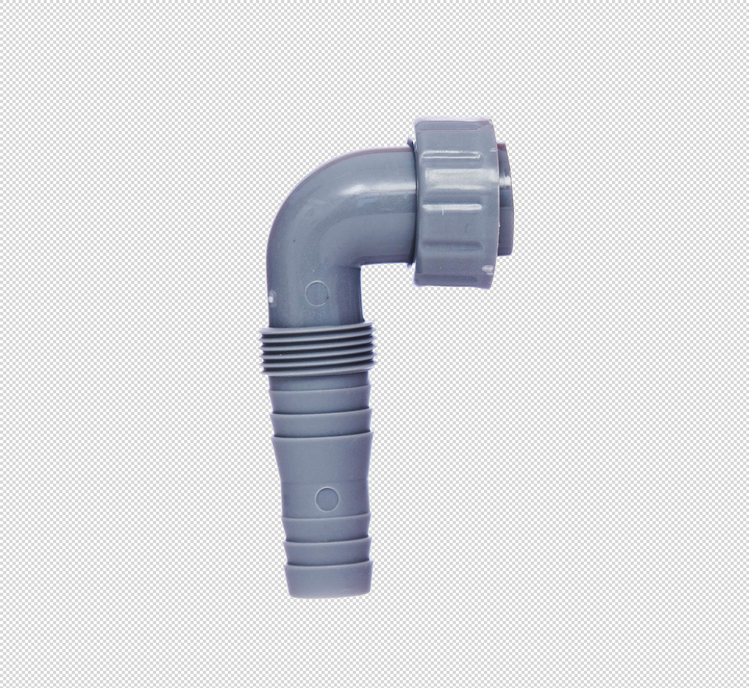 ECO-SAVE KS Geräteanschluss 90°, Grau, 1''IG x 3/4''T, für Unterputz-Waschg