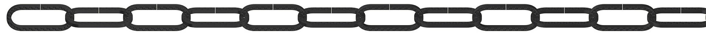 Zierkette, (Serie 90) (Spule) 2 mm Stahl schwarz, 10 m