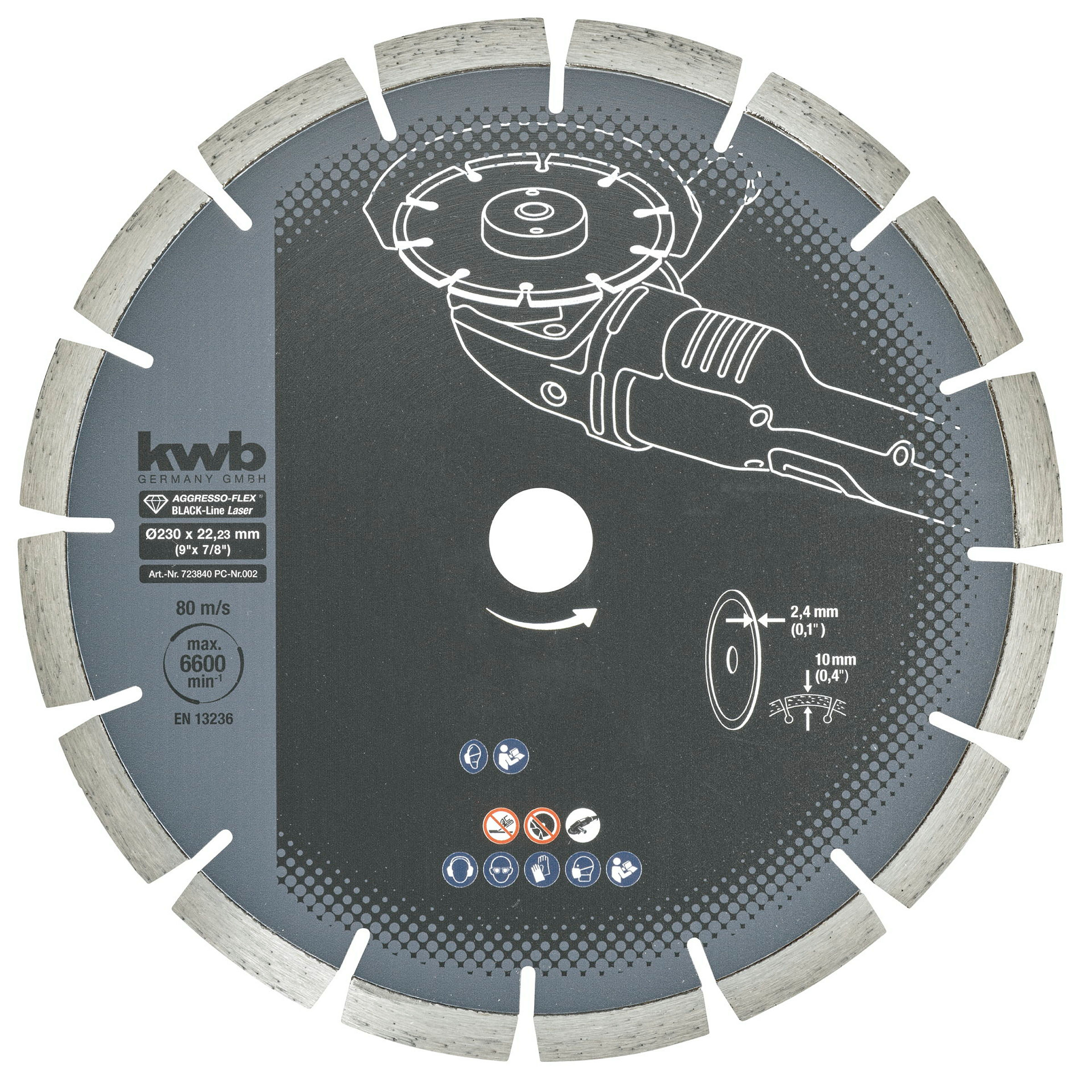 AGGRESSO-FLEX® Black-Line DIAMANT Trennscheiben, ø 230 mm