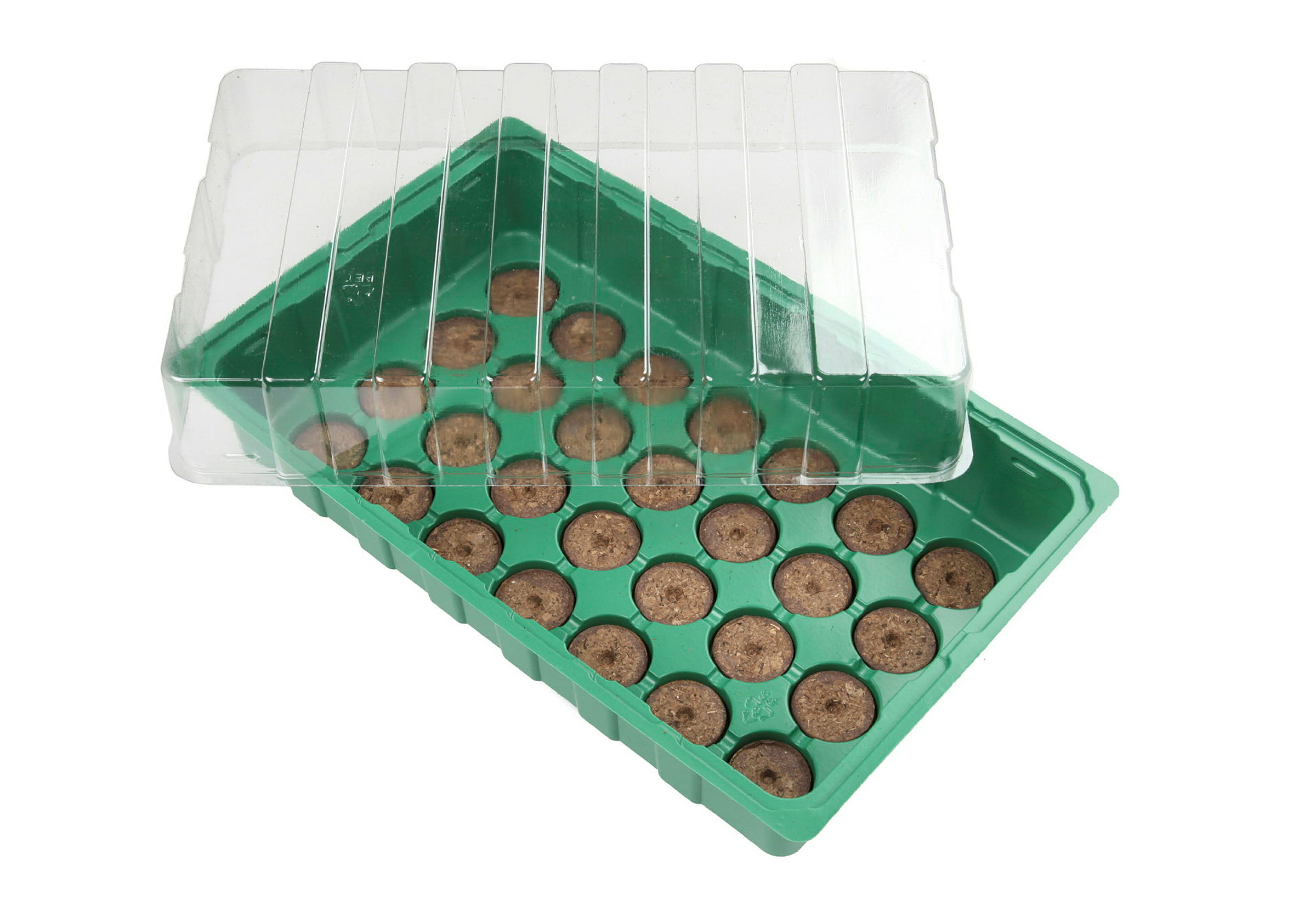 Indoor-Gewächshaus-Set comfort, Kunststoff, wasserdichte Saatschale, Klarsi