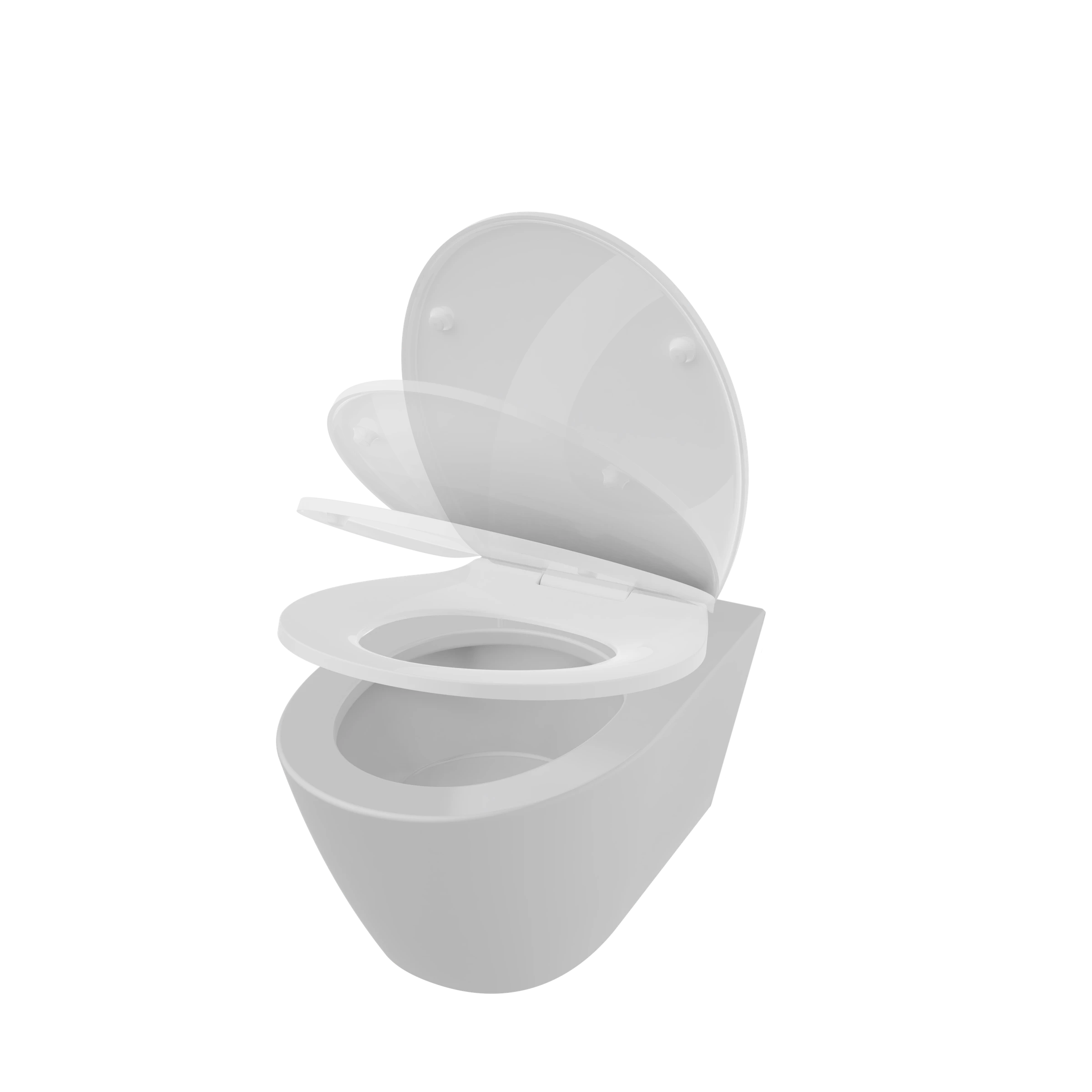 Duroplast WC-Sitz WHITE, mit Absenkautomatik und Schnellverschluss