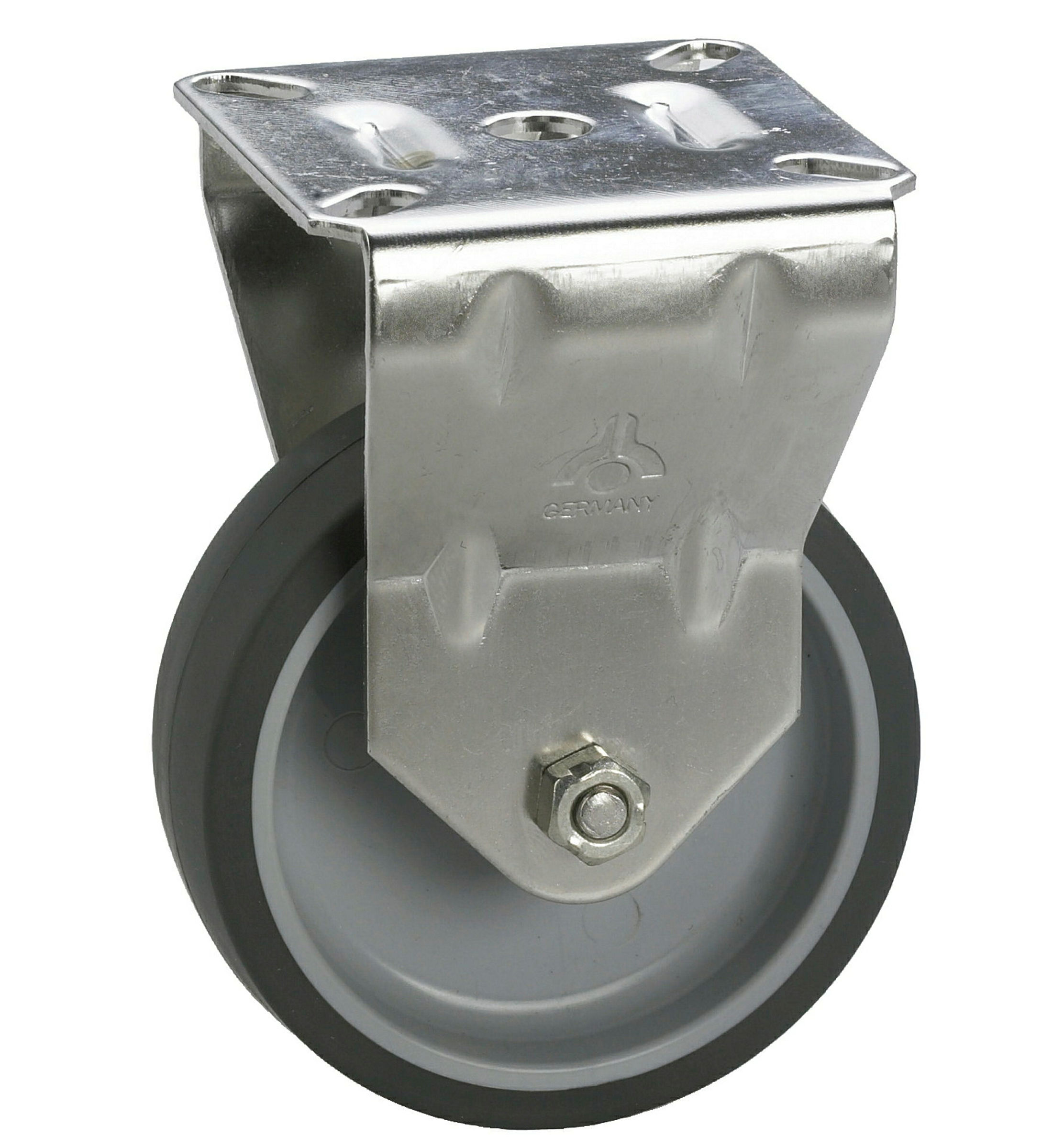 Apparate-Bockrolle, TPE-Lauffläche, 50x18 mm, Tragkr. 40 kg