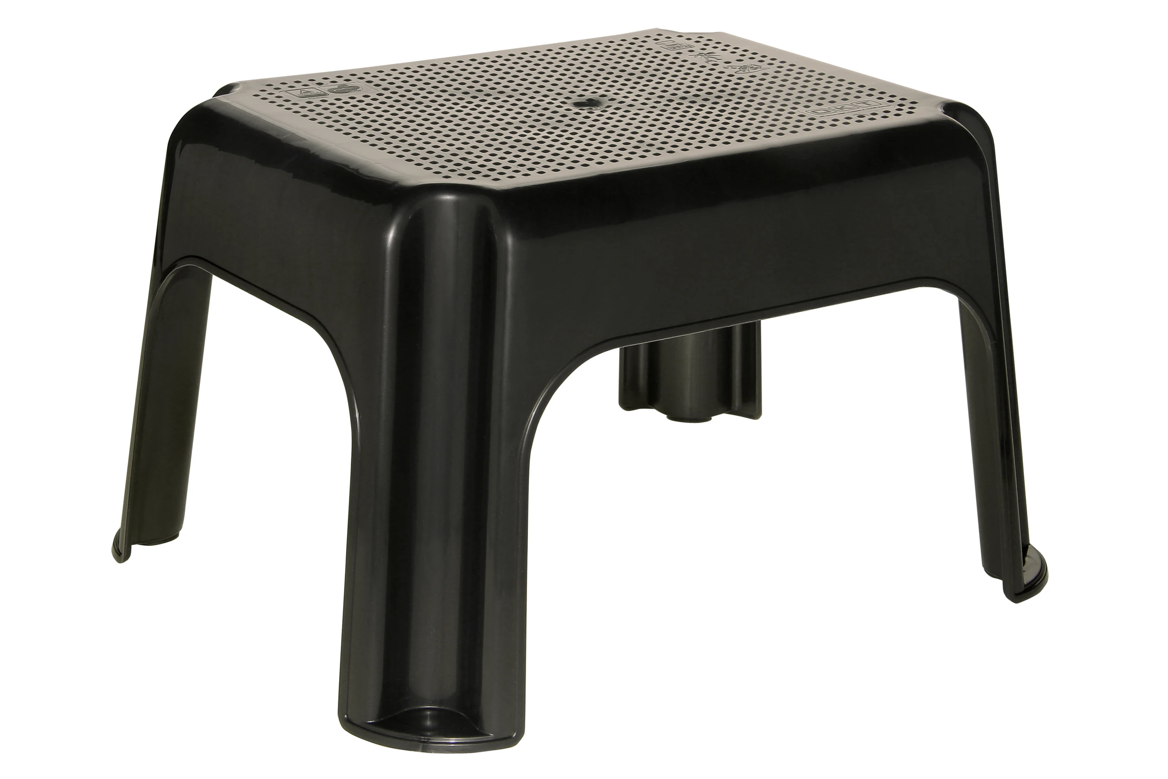 keeeper Tritthocker, bis 150 kg, 24cm hoch, Grau/Graphit, 36,5 x 30 x 24 cm