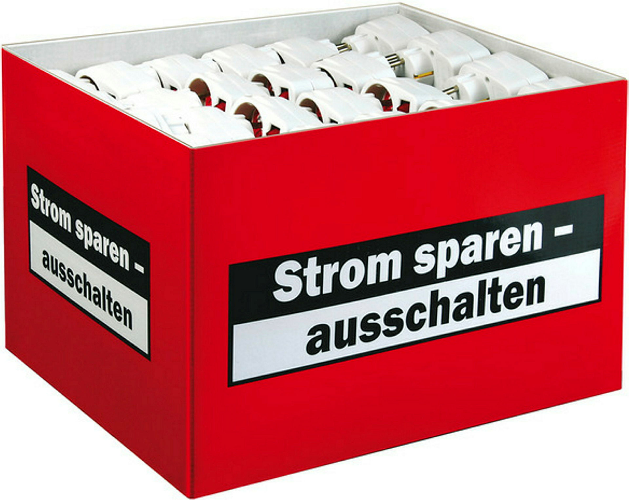 Adapter-Schutzkontaktsteckdose Schalter und Kinderschutz