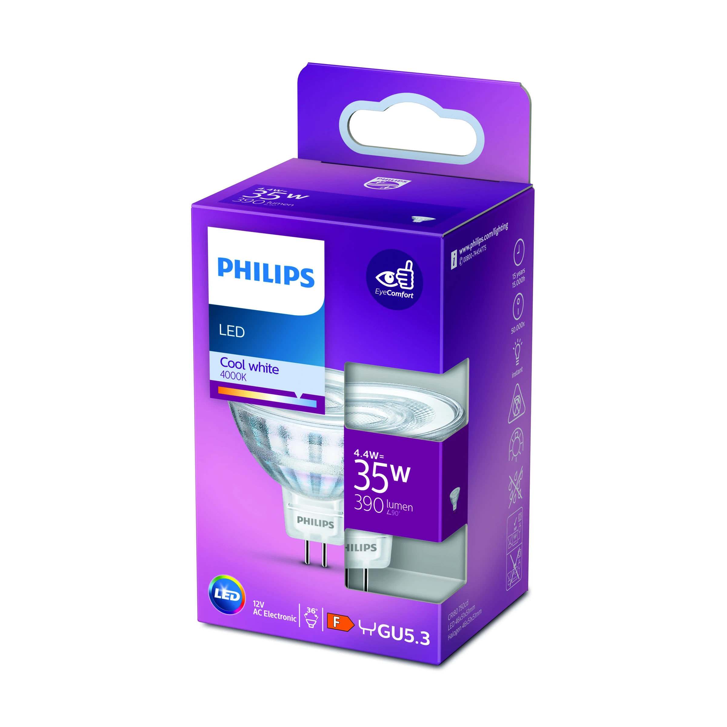 LED-Reflektor ''Standard'', 35W, GU5.3, klar, kaltweiß
