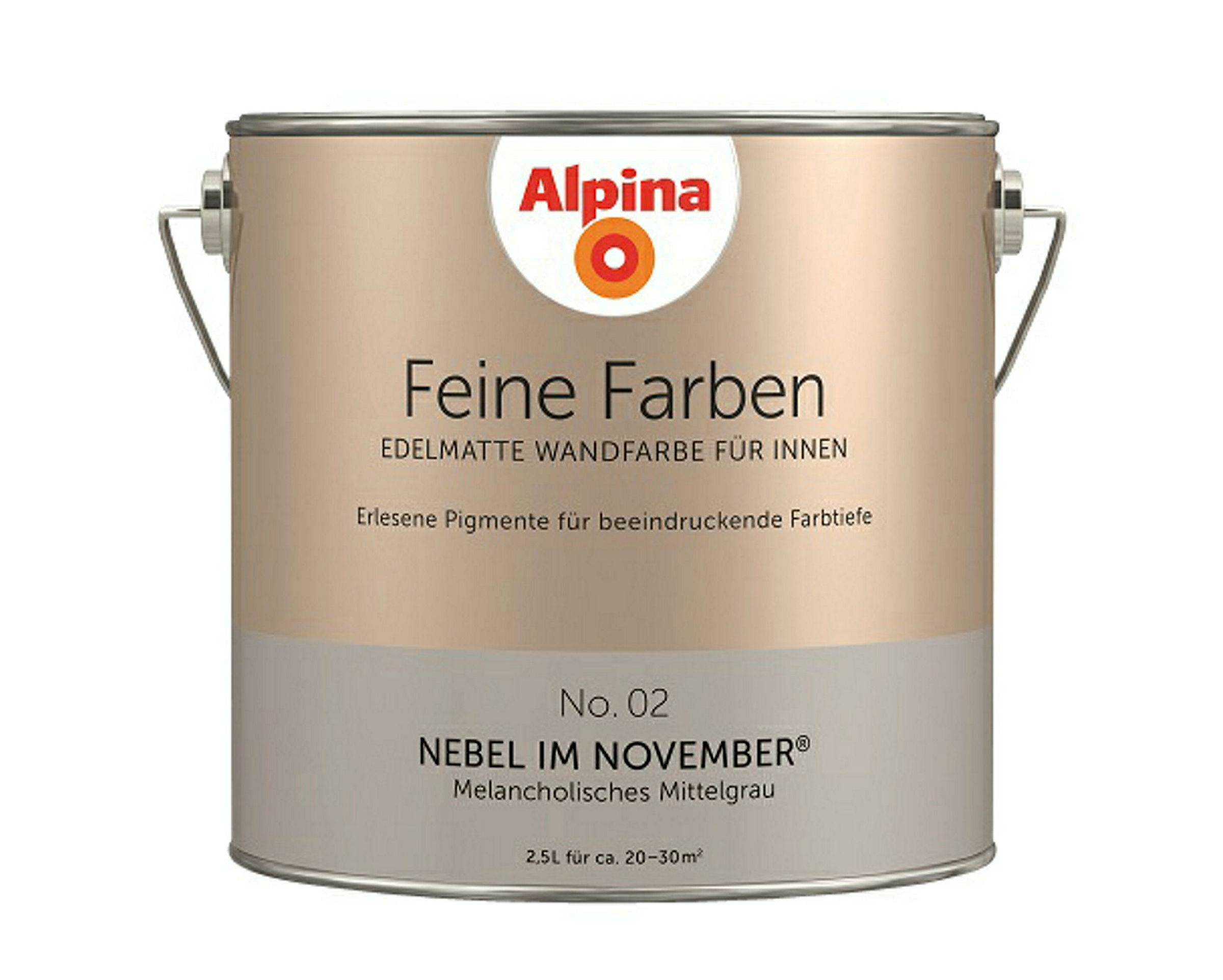 Alpina Feine Farben No. 02 Nebel im November® edelmatt 2,5 Liter