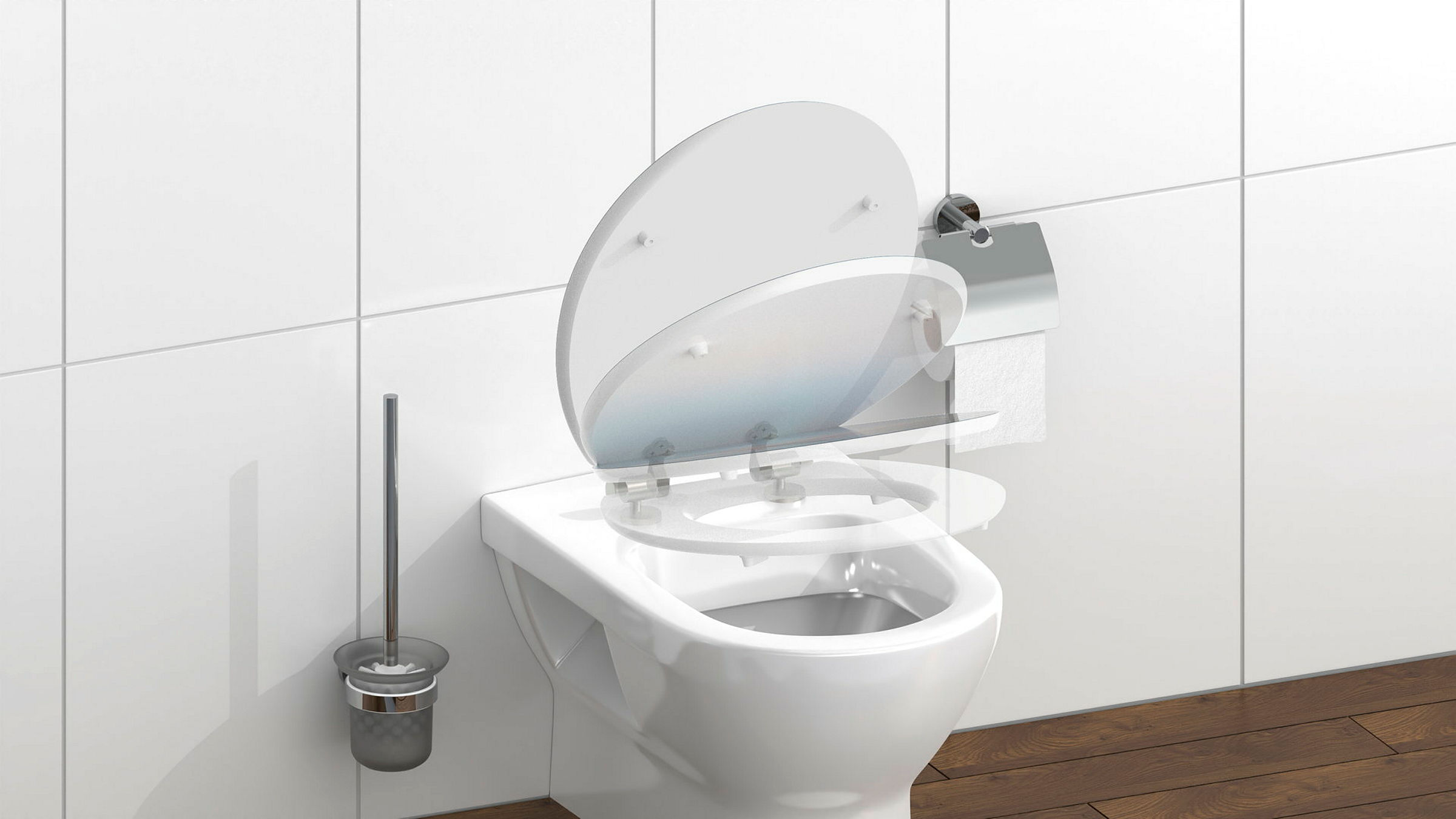 MDF HG WC-Sitz POLAR LIGHTS, mit Absenkautomatik