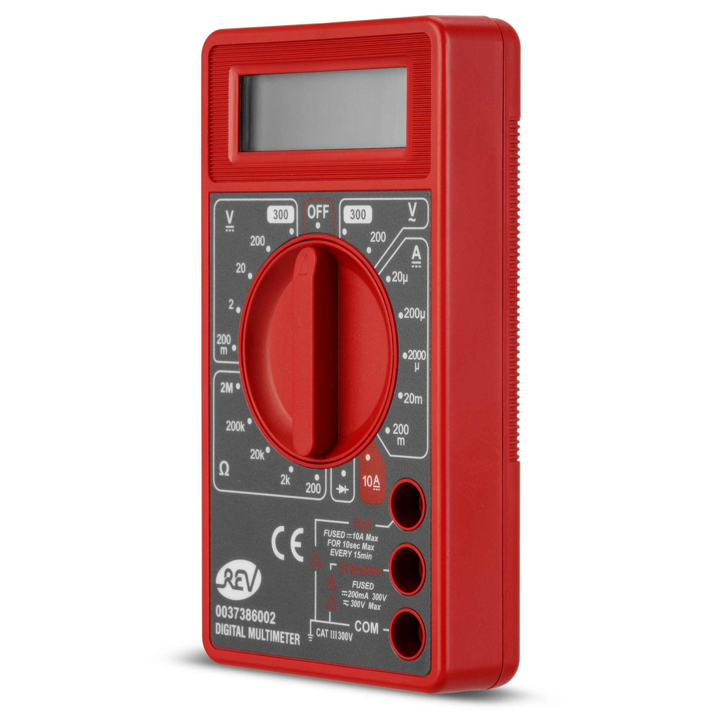 Vielfachmessgerät digital Basic schwarz/rot