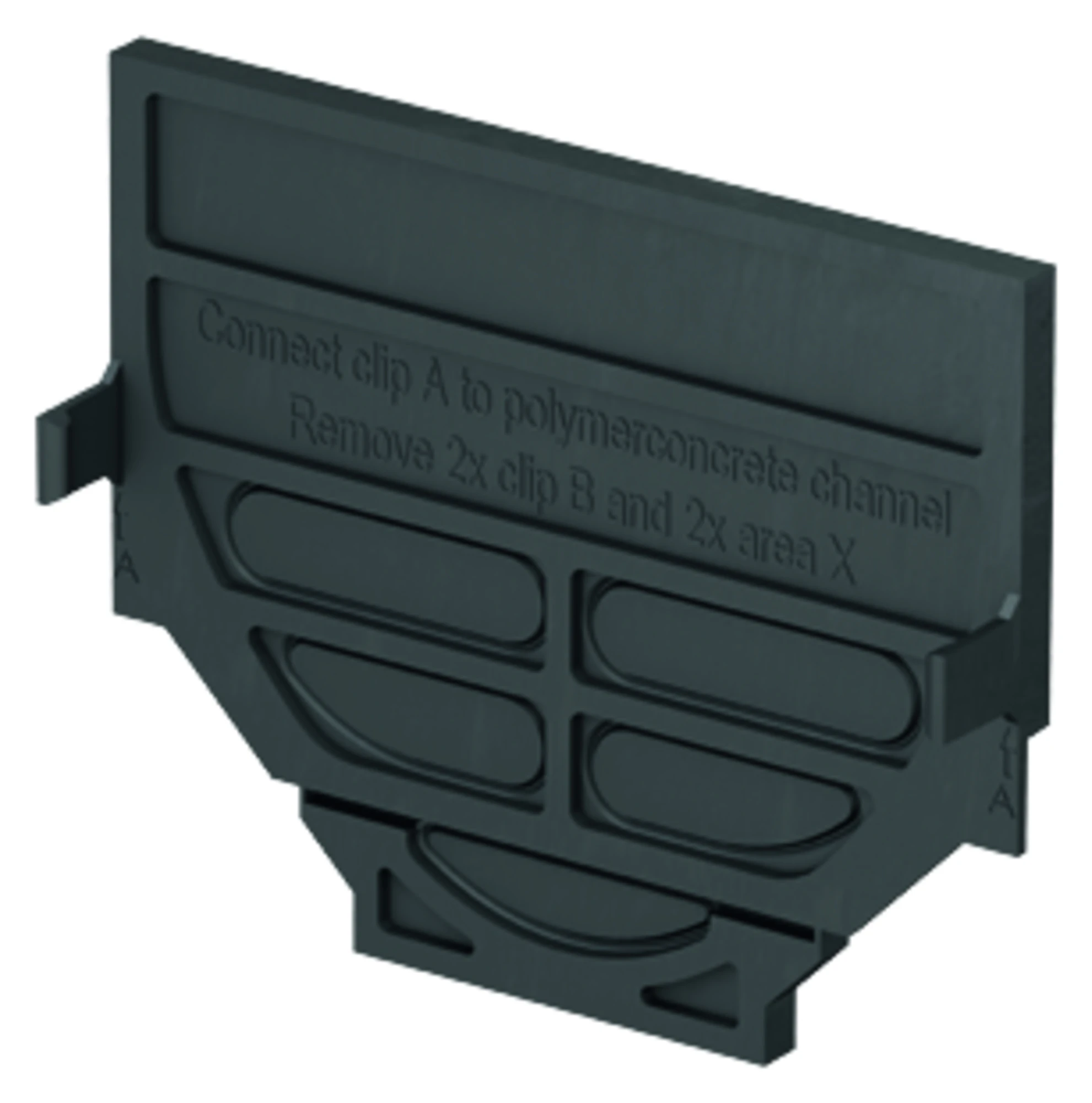 ACO Self® Kombistirnwand A/E schwarz für Hexaline 2.0 und Standardline