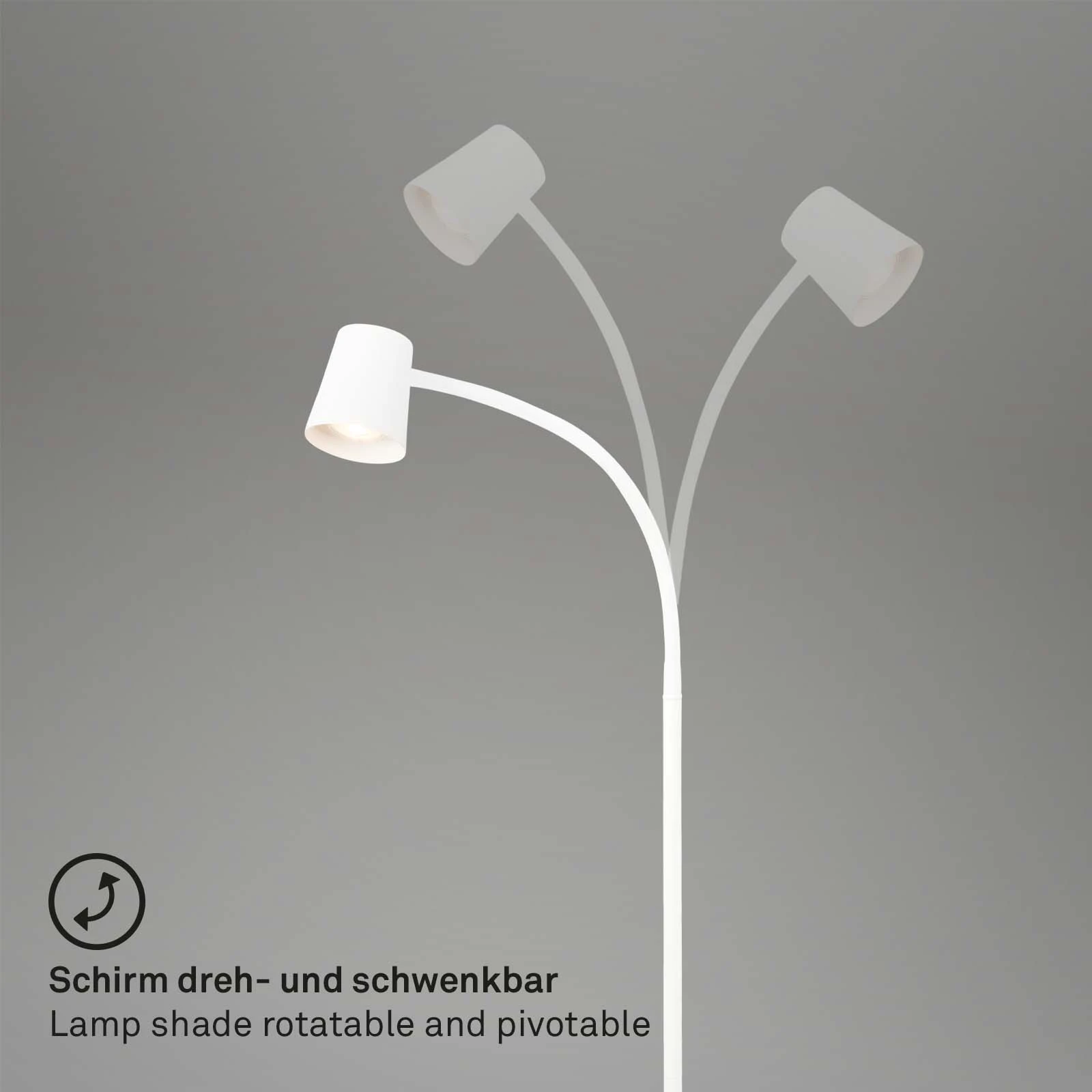 Stehleuchte, weiß, 1xGU10/max. 9W exkl.