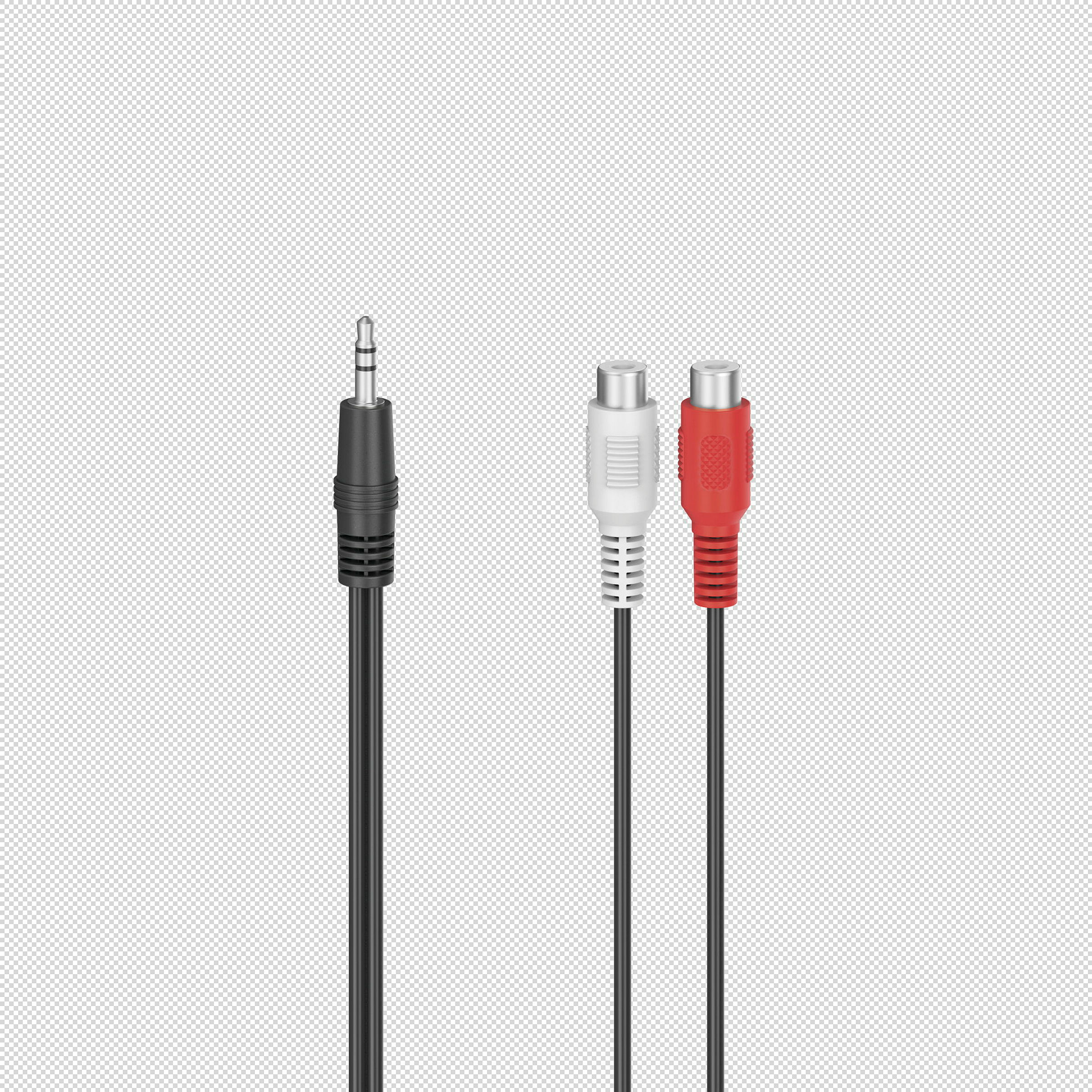 Hama Audio-Adapter, 2x Cinch-Kupplung - 3,5-mm-Klinken-Stecker, Stereo