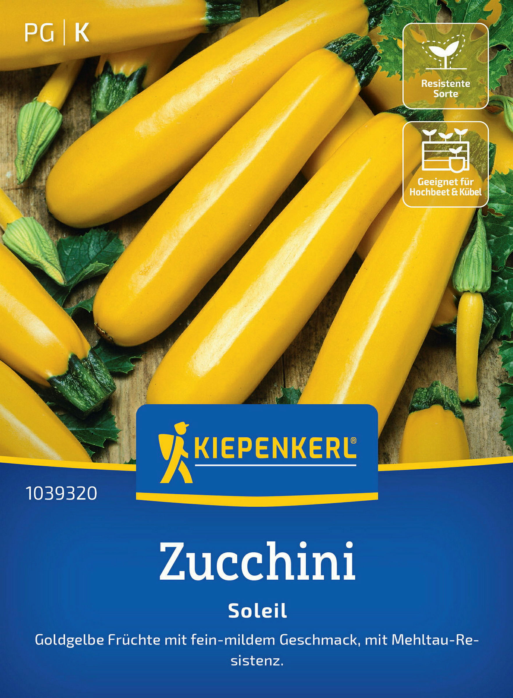 Kiepenkerl Zucchini Soleil, F1