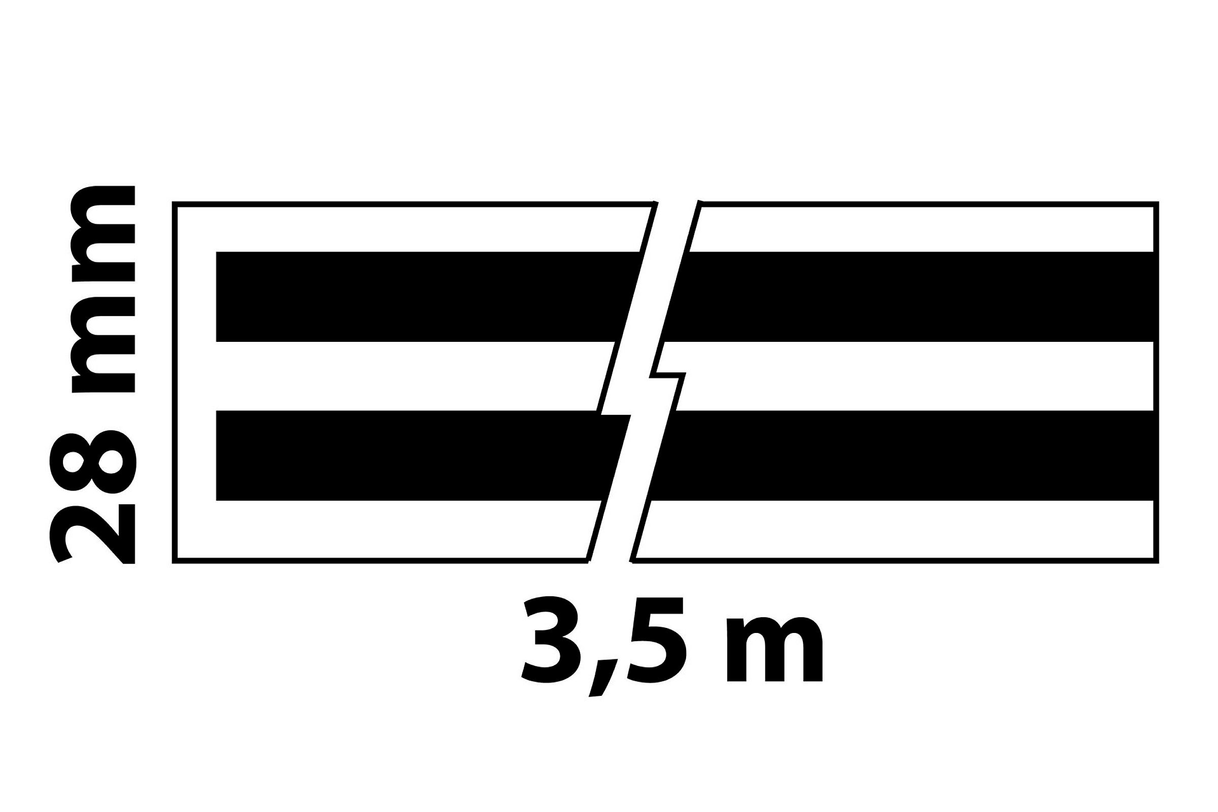 Abdichtband, 28 mm x 3550 mm, für Wannen