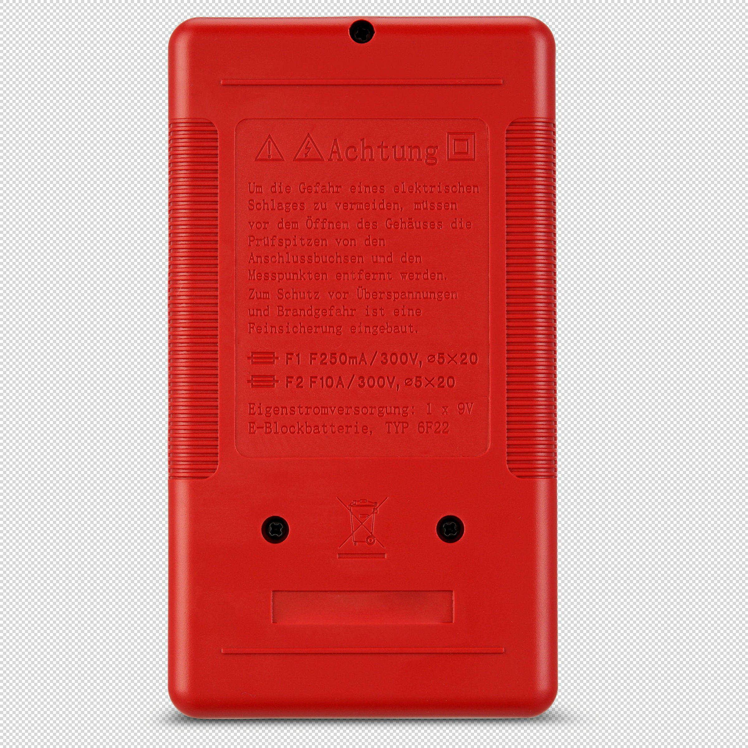 Vielfachmessgerät digital Basic schwarz/rot