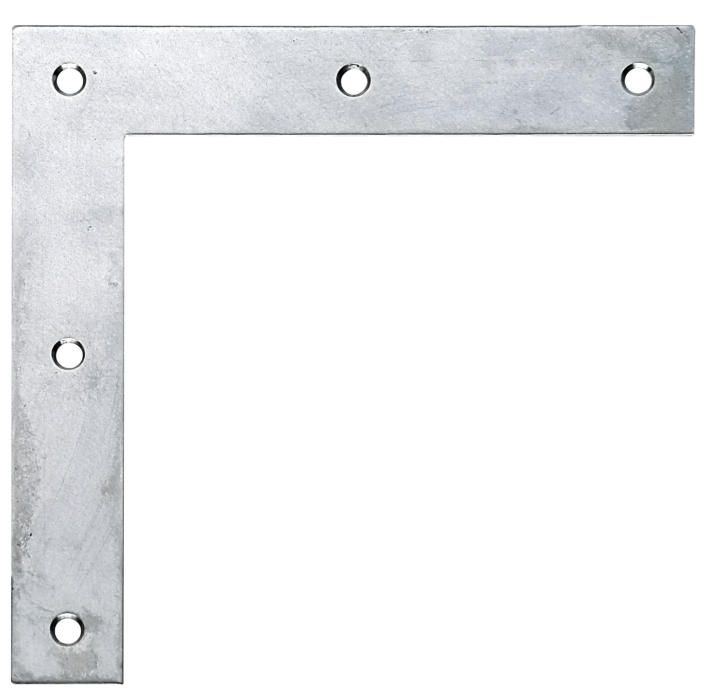 Eckwinkel mit versenkten Schraublöchern 120x120x20 Edelstahl