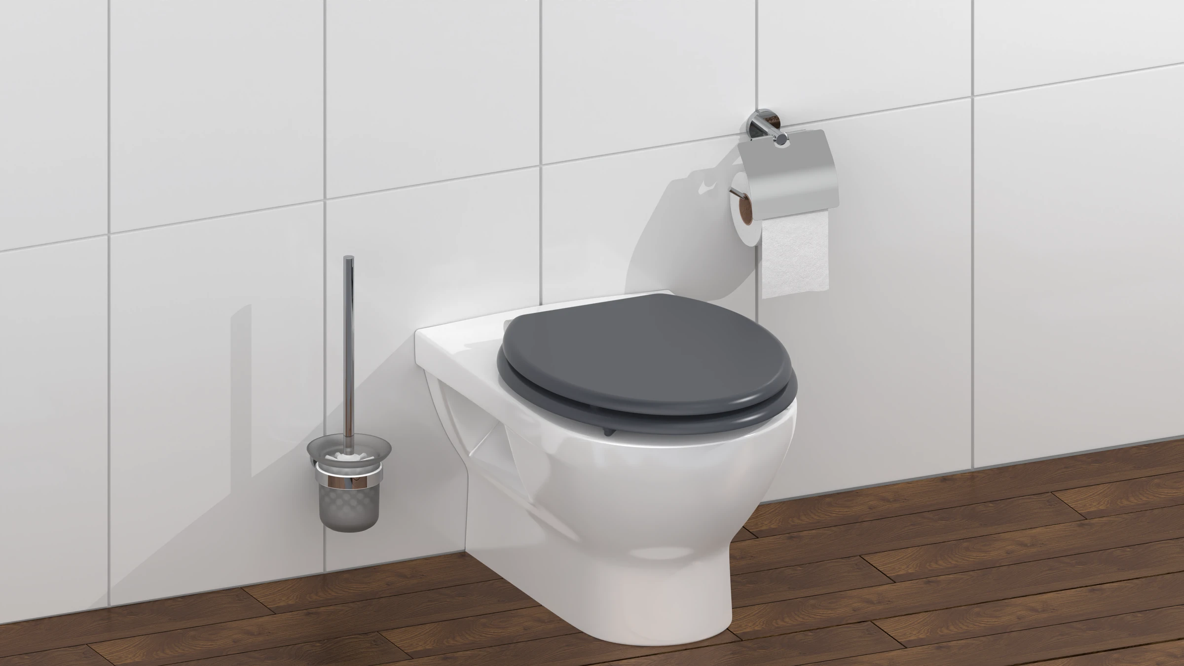 MDF WC-Sitz SPIRIT ANTHRAZIT, mit Absenkautomatik
