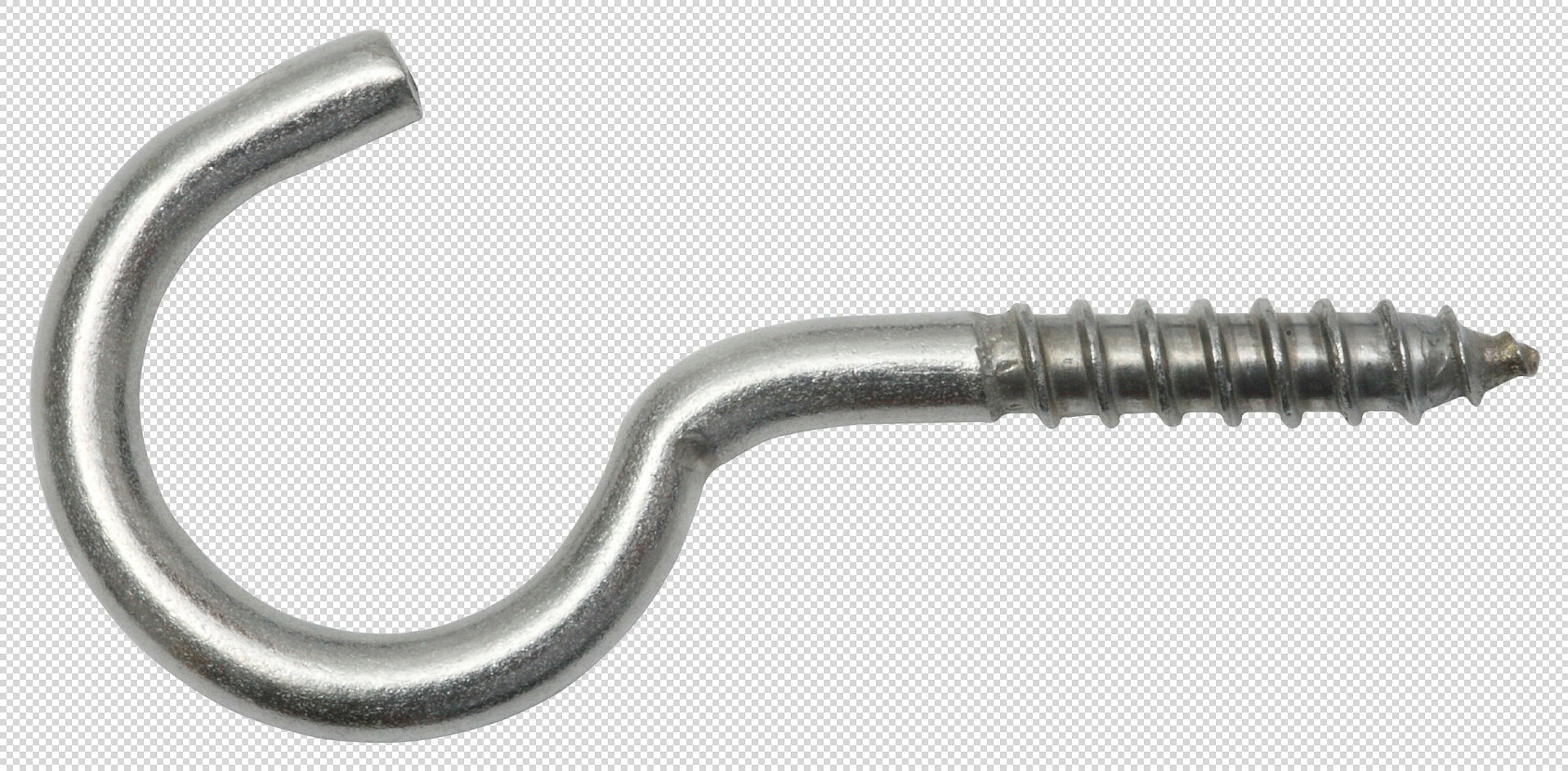 Schraubhaken gebogen 3,3 x 60 / 18, A2