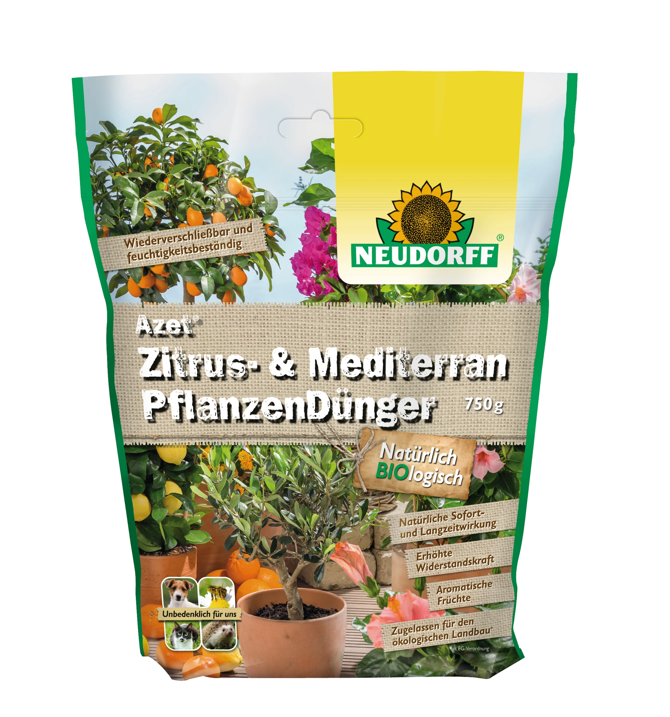 Neudorff Azet Zitrus- undMediterranPflanzenDünger,750 g
