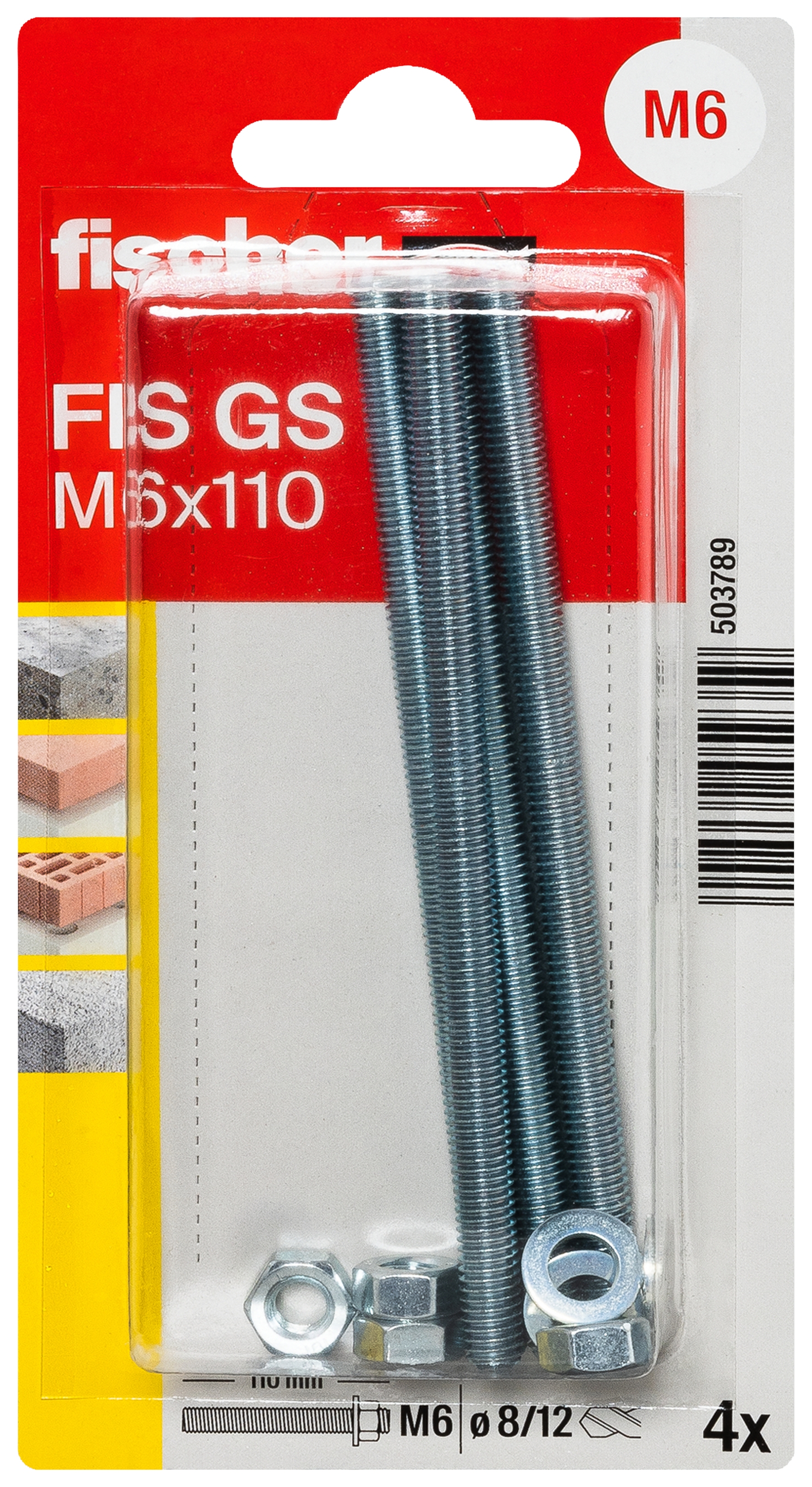 fischer Gewindeanker FIS GS M 6 x 110 K