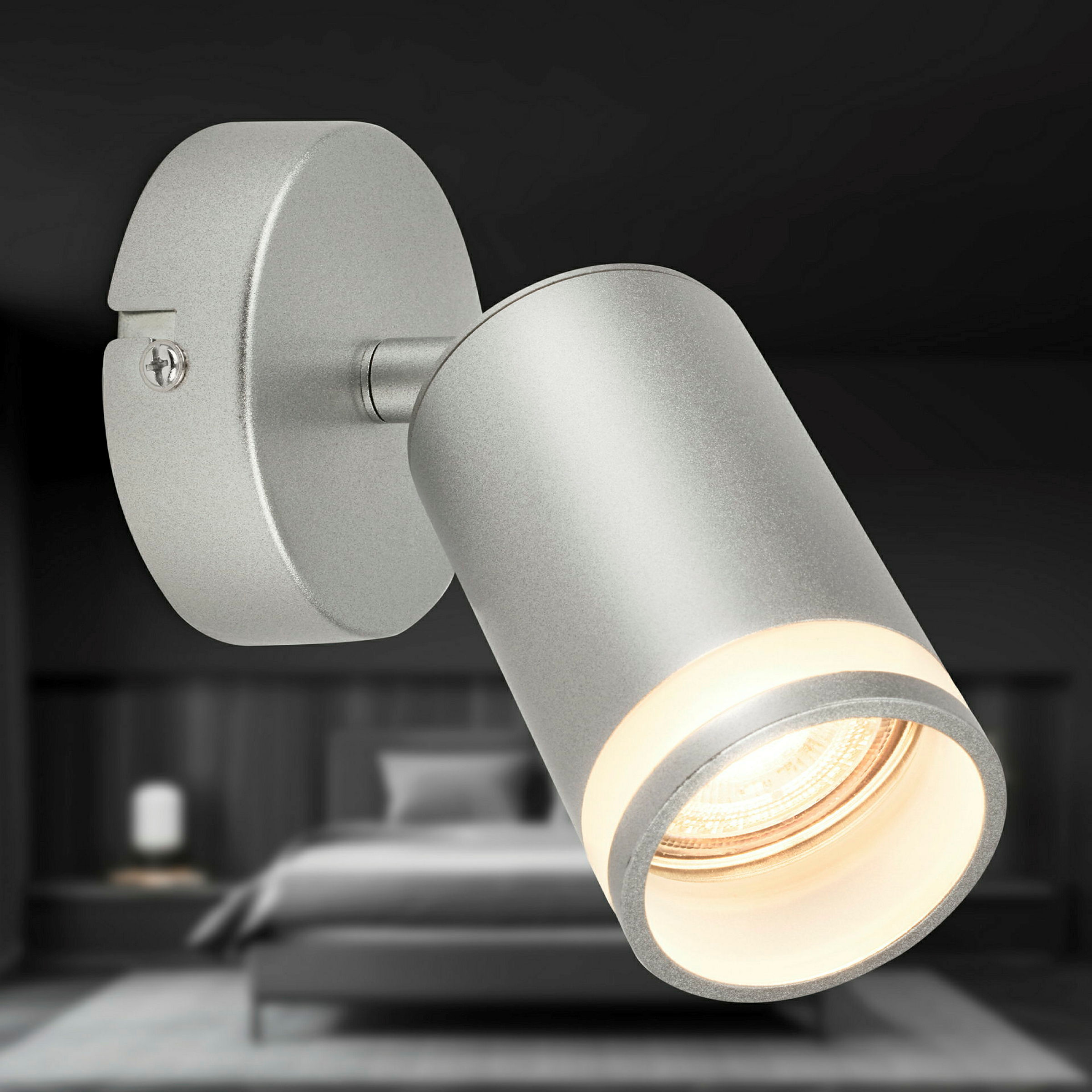 RUB Spot light, 1-flame, GU10/excl. bulb, chrome-matt