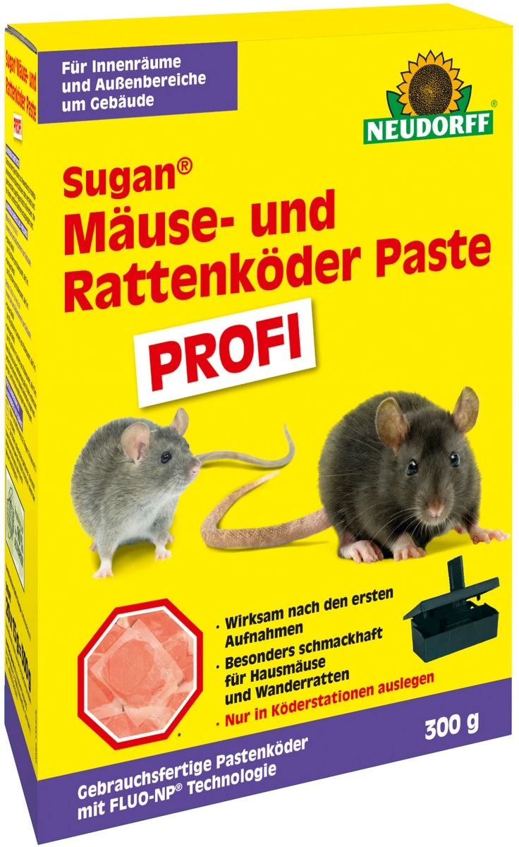 Neudorff Sugan Ratten-u.Mäuseköder Paste Profi, 300 g