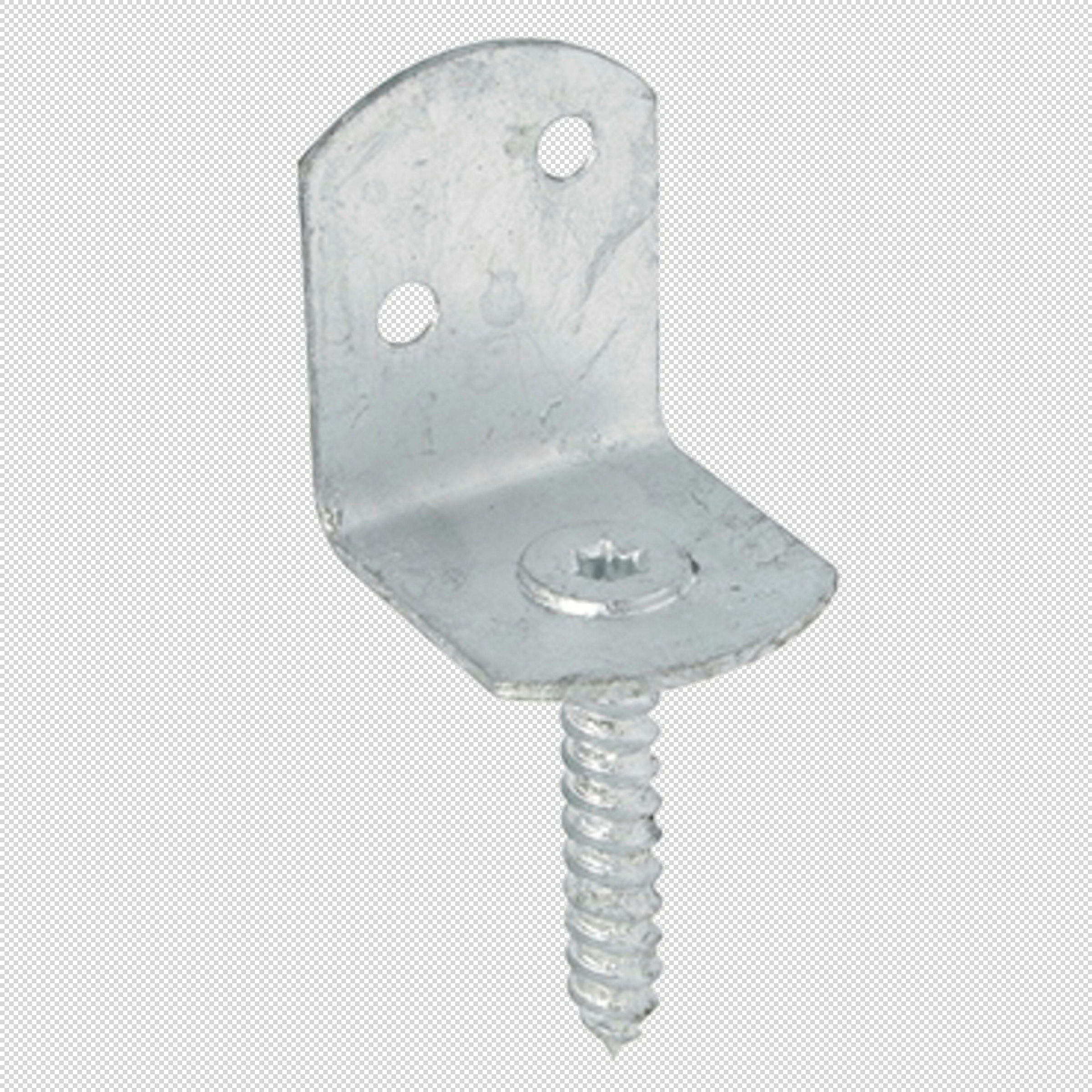 Flechtzaunhalter verzinkt,30,x 30 x 2,5 mm,VE = 100
