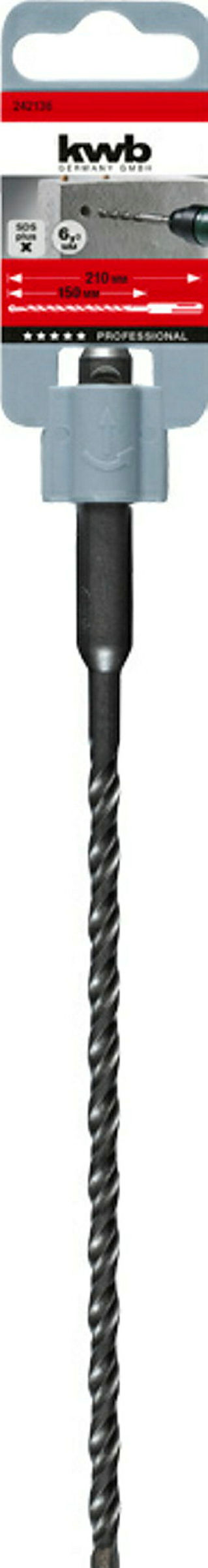 HB 44 SDS plus Hammerbohrer, 210/150 mm, ø 6.0 mm