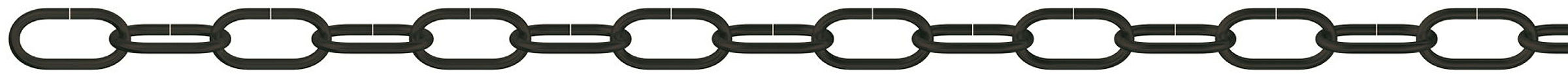 Zierkette, (Serie 80) (Spule) 2 mm (T)-16,0 mm Stahl schwarz, 30 m