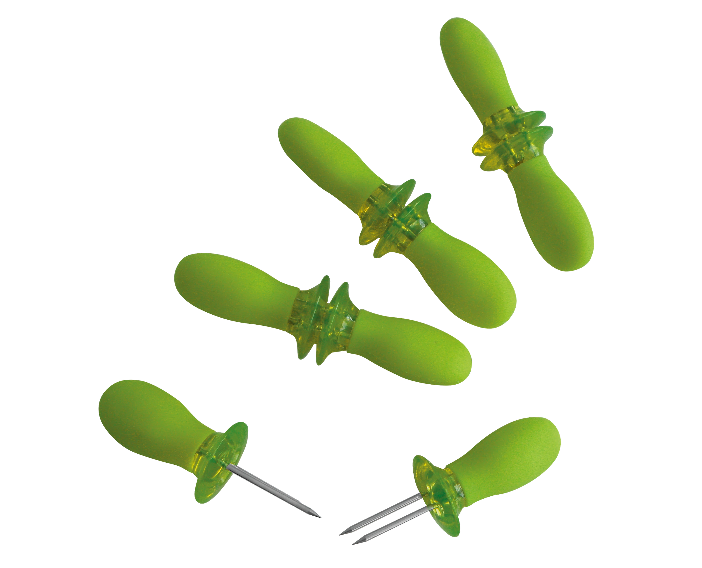 Maiskolbenhalter 8er-Set Kunststoff m.Edelstahl-Spitzen