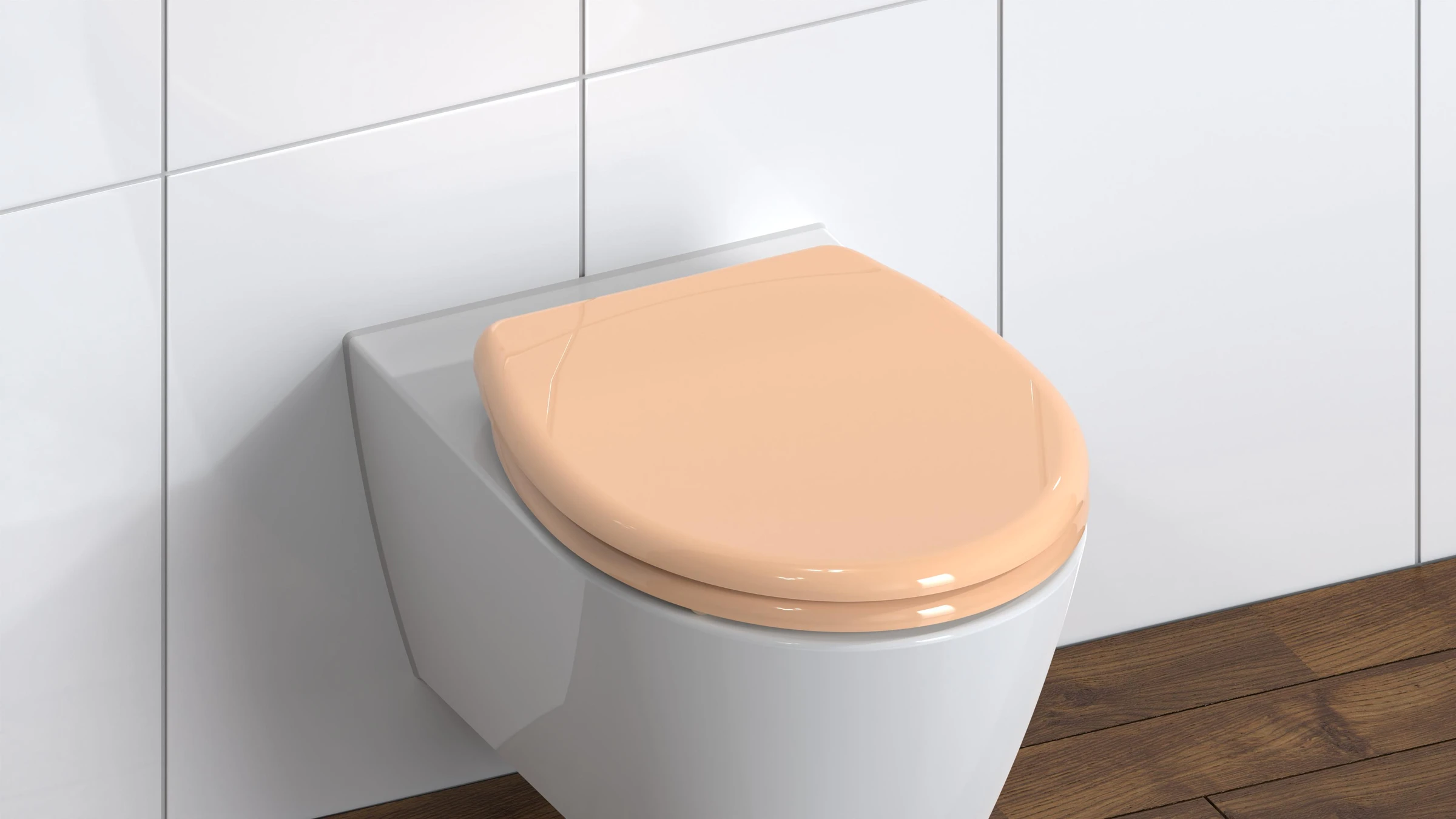 Duroplast WC-Sitz BEIGE, mit Absenkautomatik und Schnellverschluss