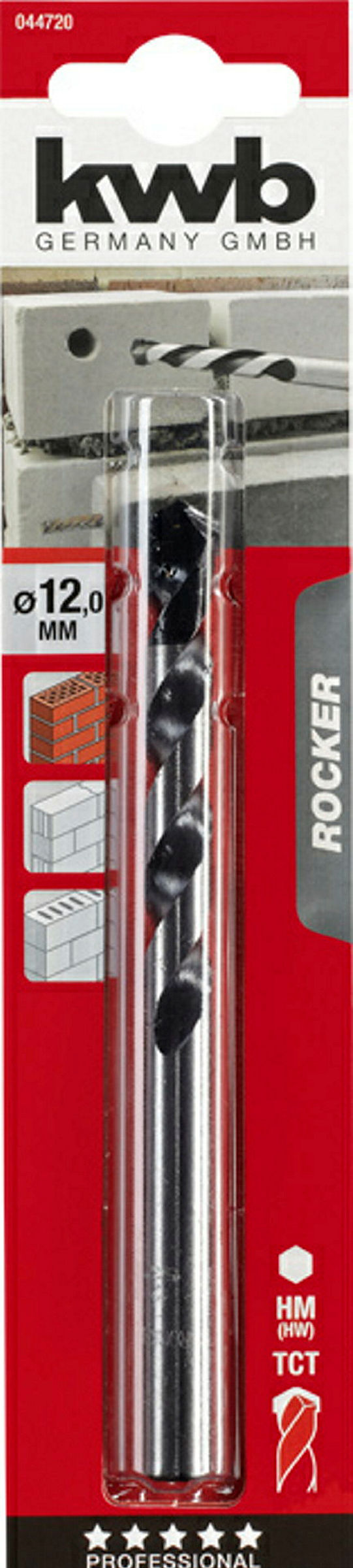 ROCKER® Beton- und Steinbohrer, ø 12.0 mm