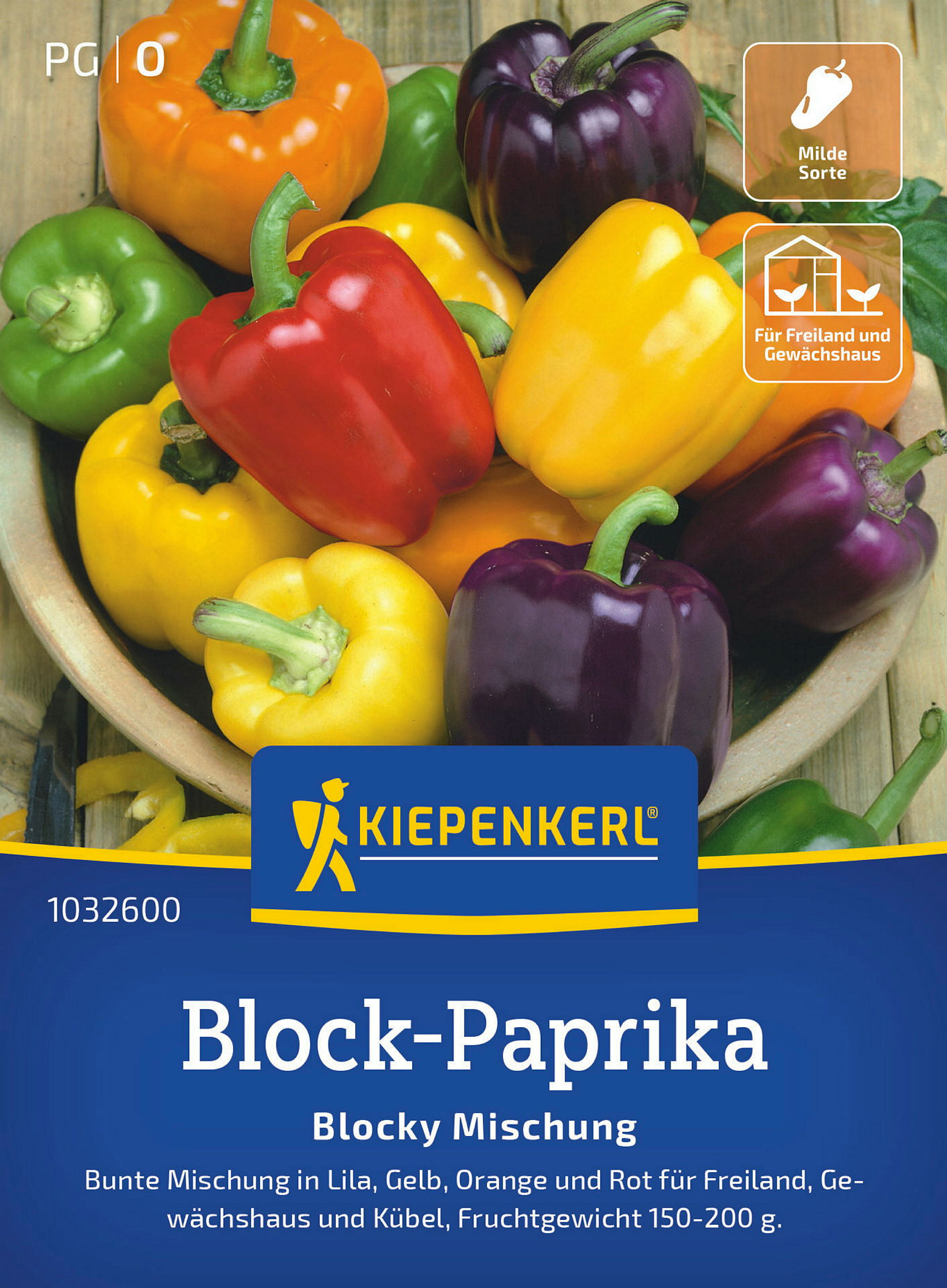 Kiepenkerl Block-Paprika Blocky Mischung, F1