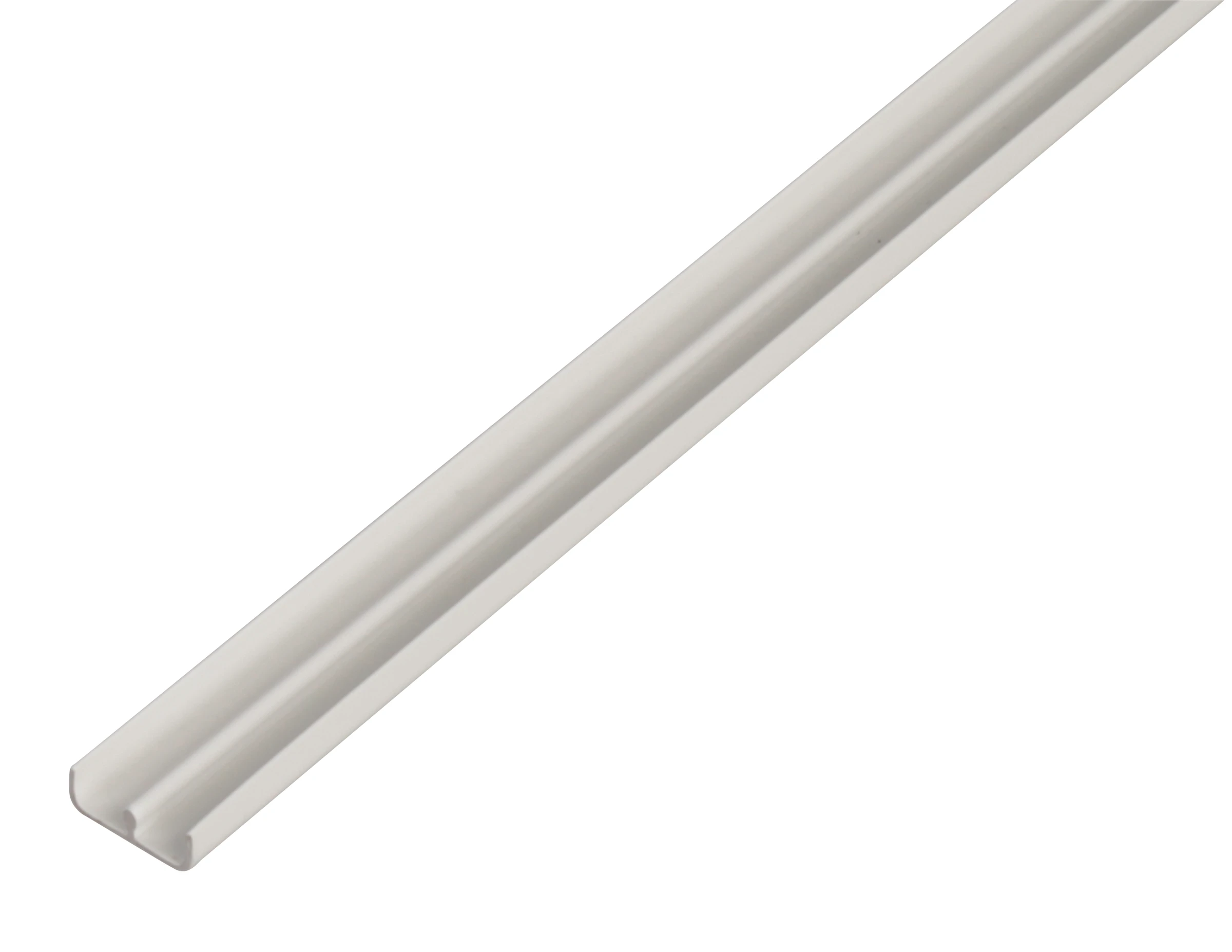 Führungsschienenprofil unten 1m6,5 PVC weiß