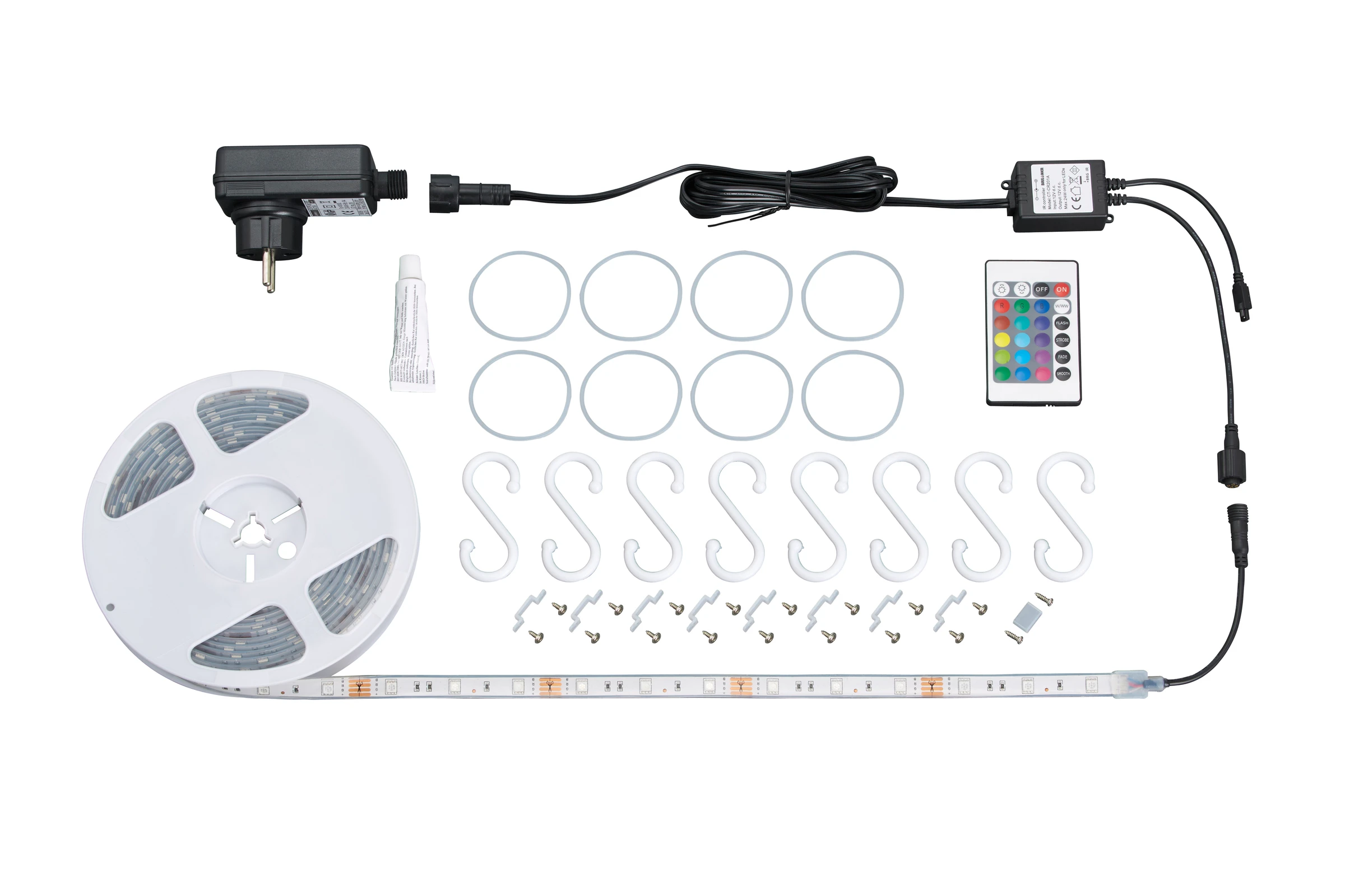 RGB-LED Flexband, 150xRGB-LED/0,16W, IP44, 5m