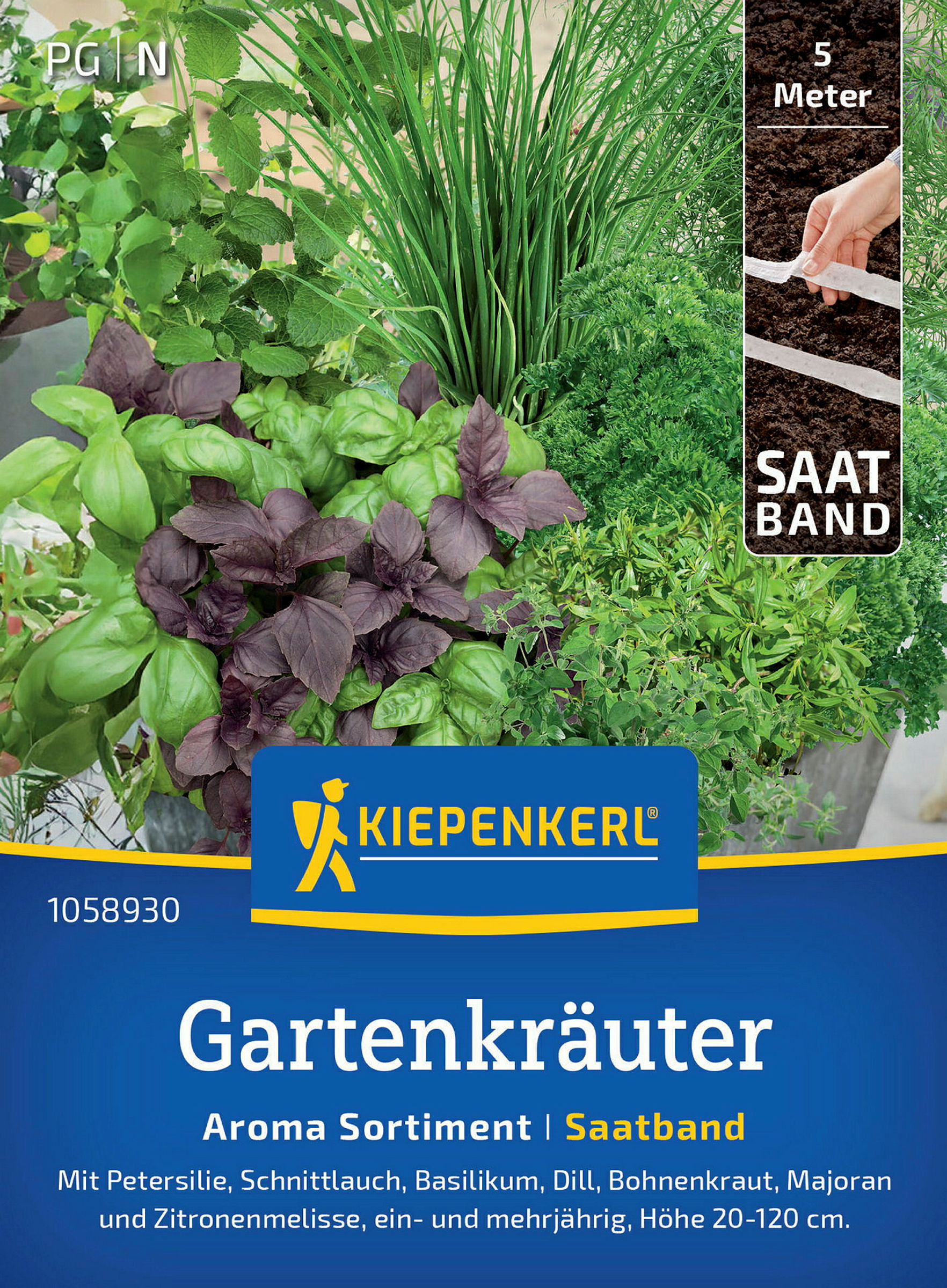Kiepenkerl Gartenkräuter Aroma Sortiment, Saatband