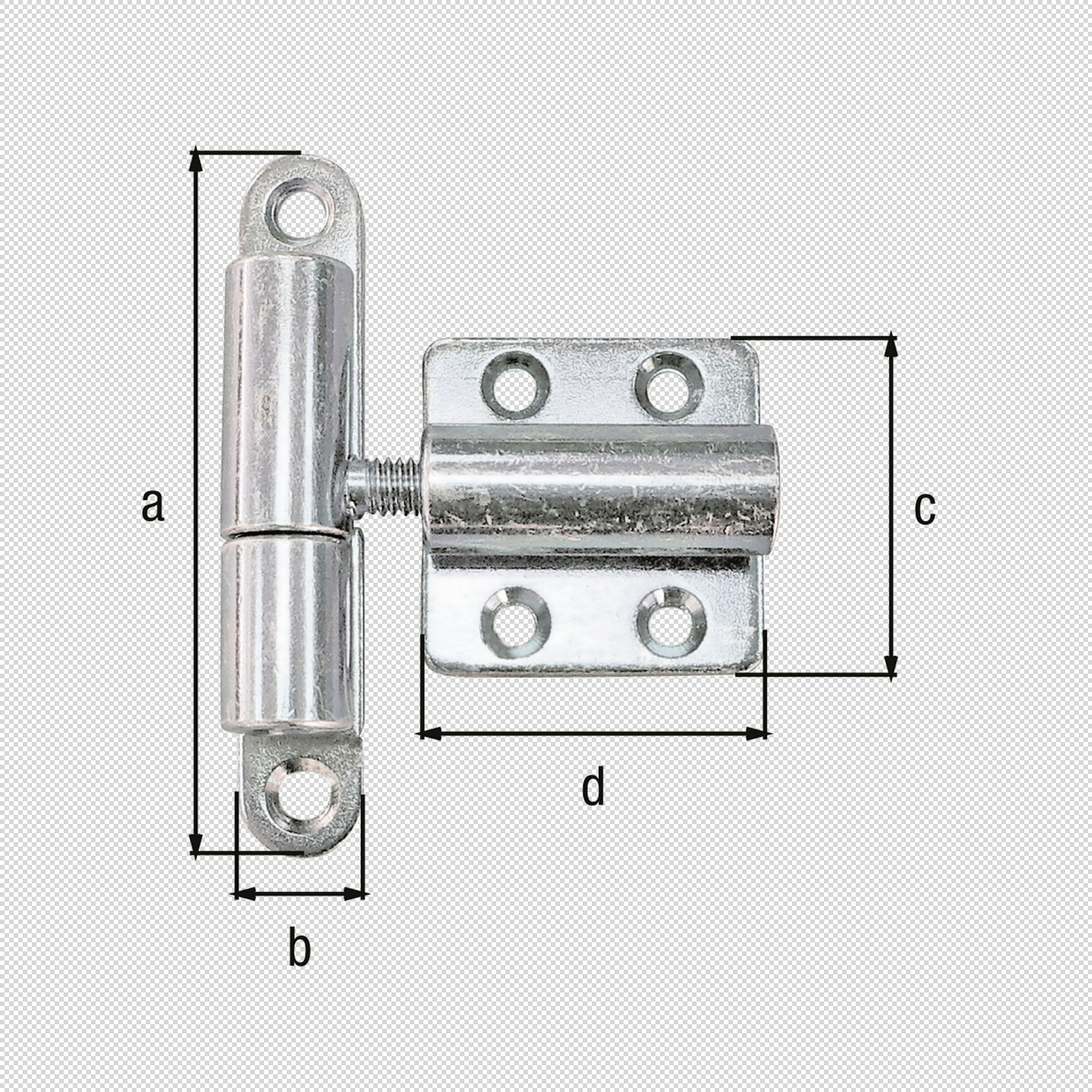 Aushebescharnier 83x15 verstellbar verzinkt