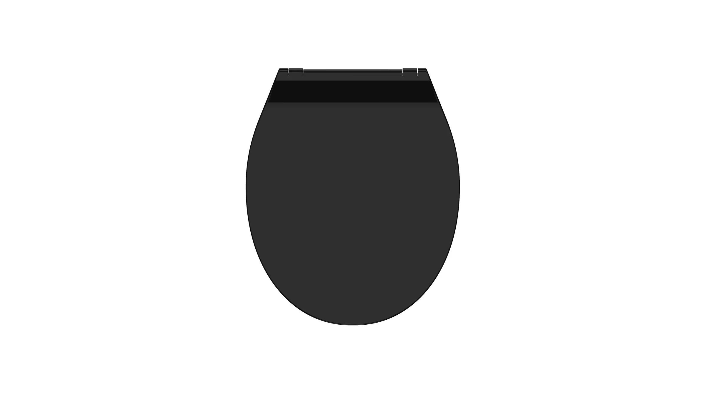 Duroplast WC-Sitz SLIM BLACK, mit Absenkautomatik und Schnellverschluss