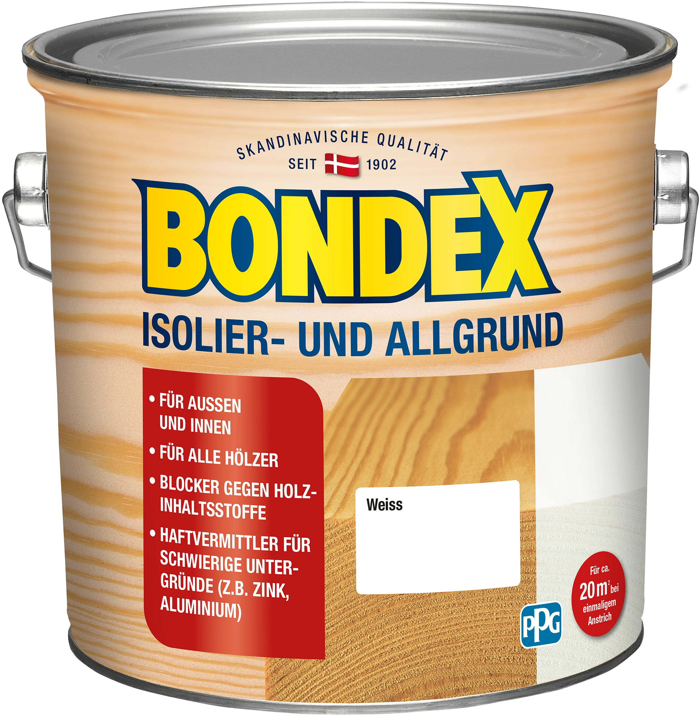 BONDEX Isolier- & Allgrund Weiss 2,50l