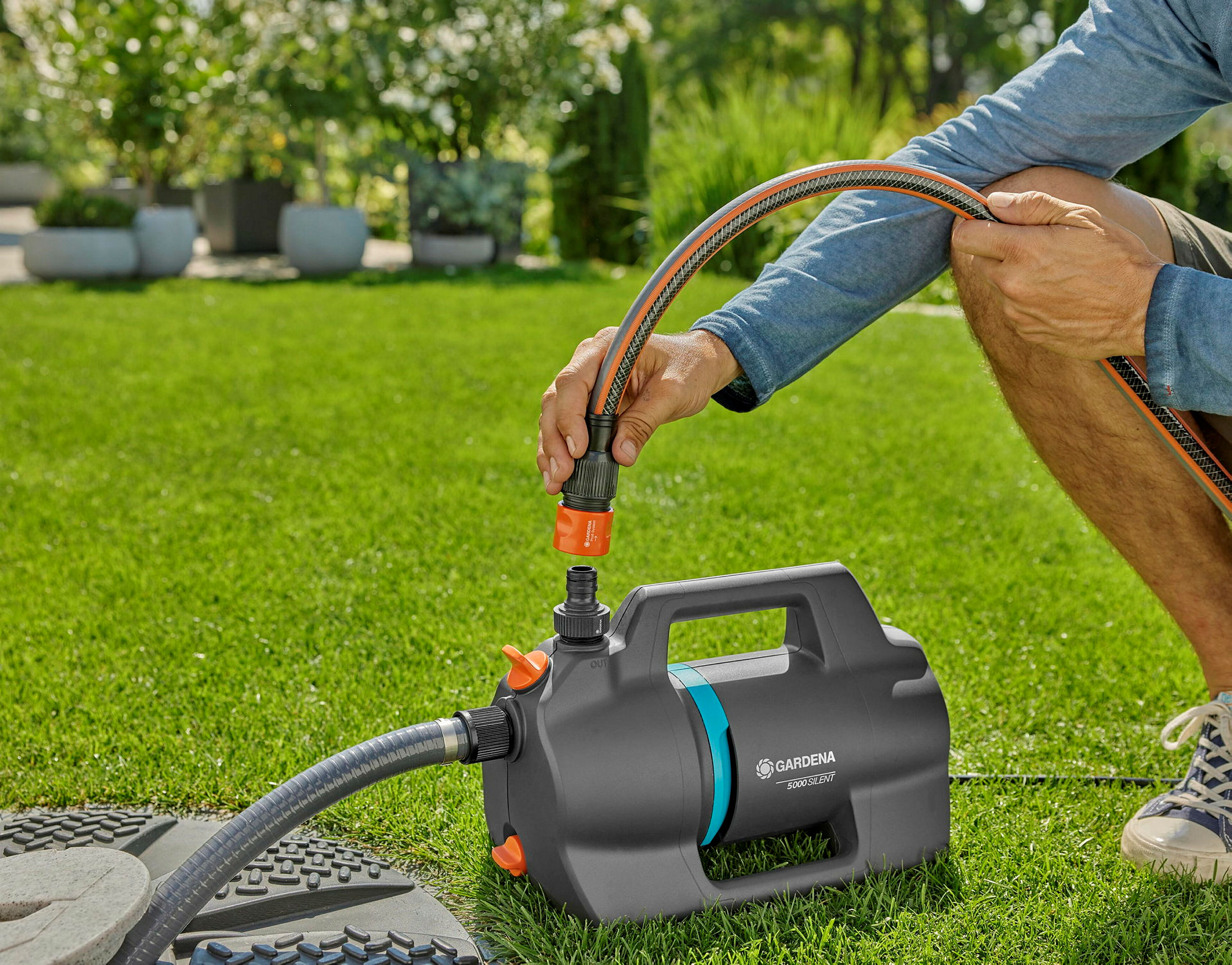 GARDENA Gartenpumpe 5000 Silent