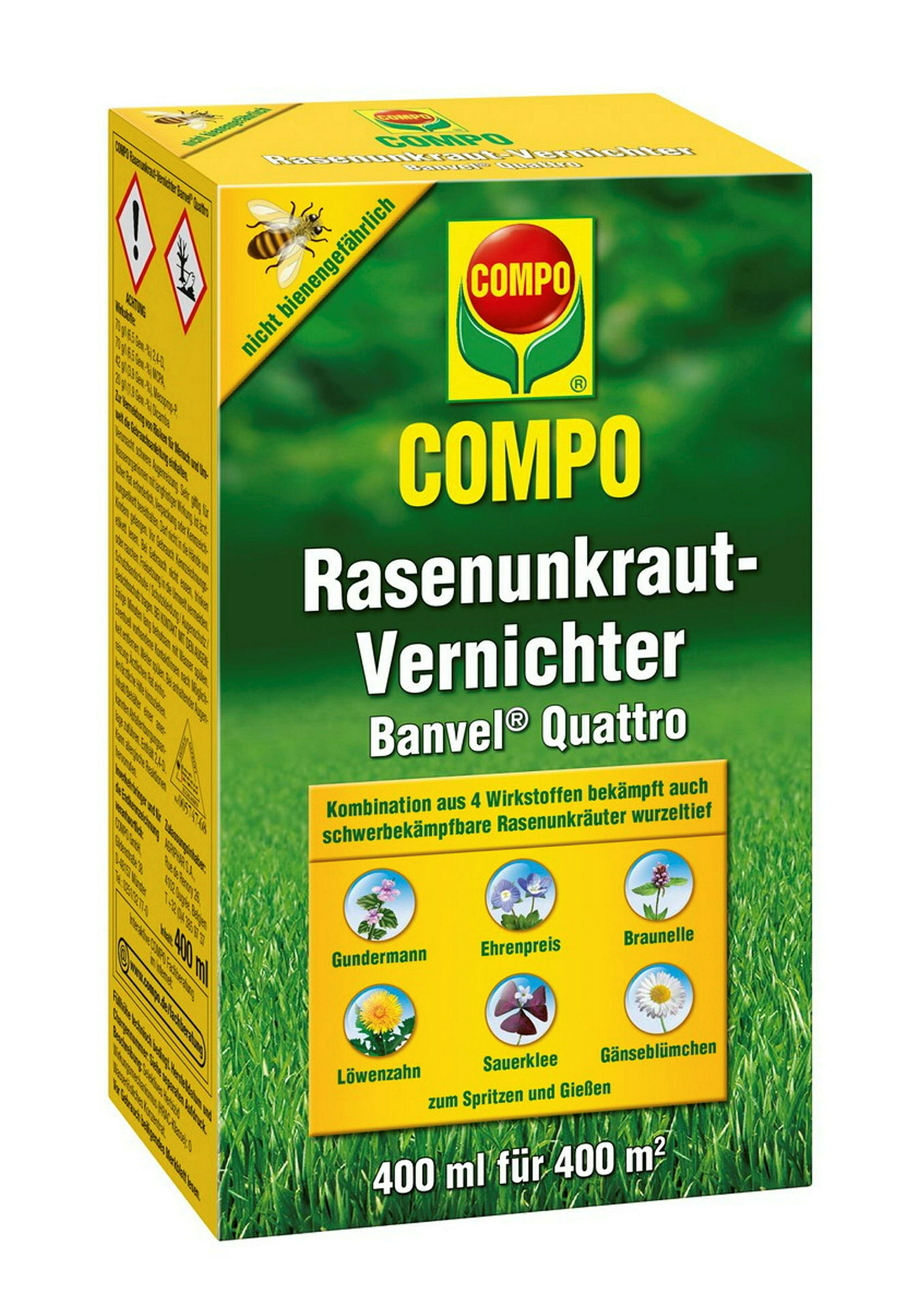COMPO RasenunkrautvernichterBanvel Quattro, 400 ml